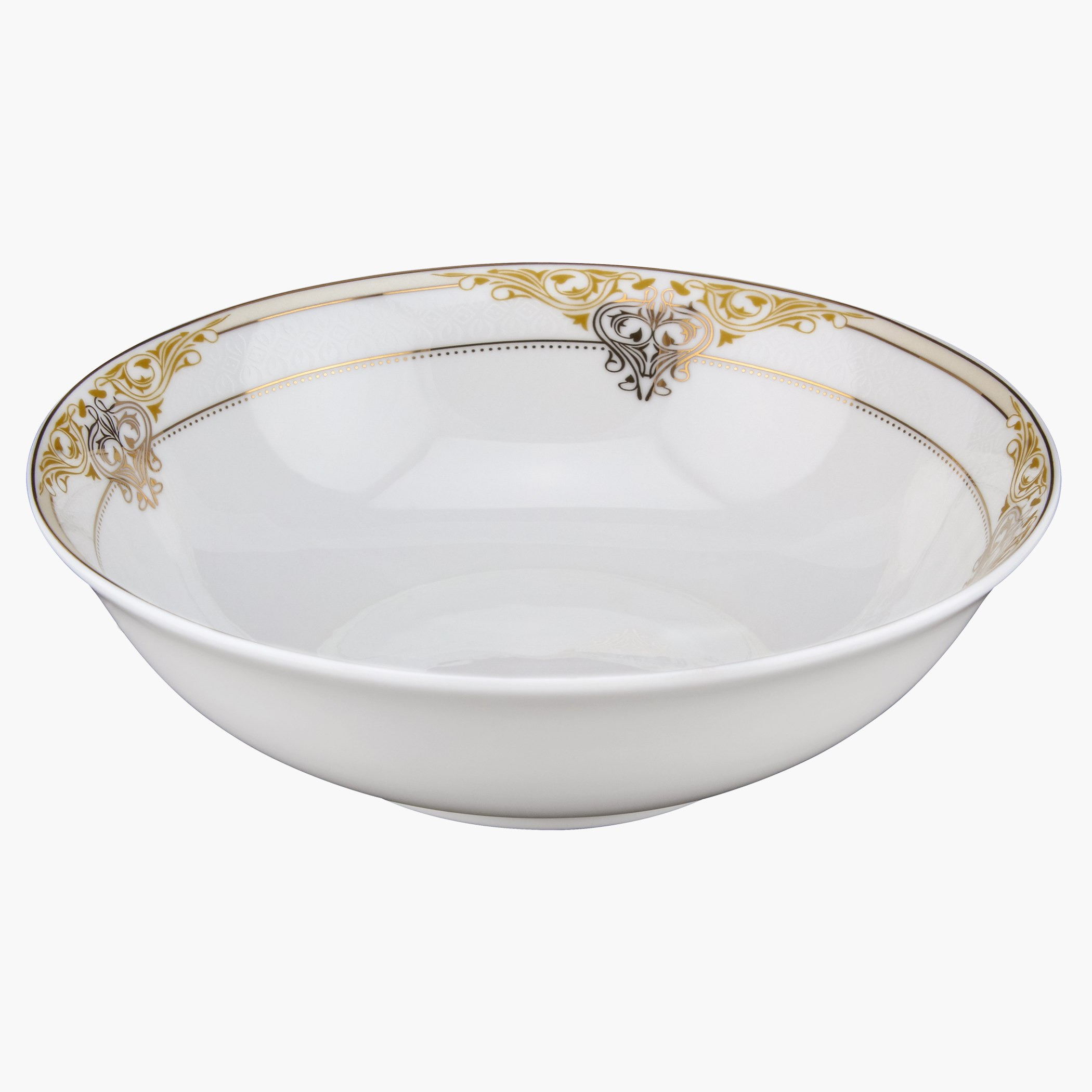 طبق عشاء بورسلين شبه مسطح - 15.2 سم-hbxdecorandfurnishings-tabletop-crockery-image-2