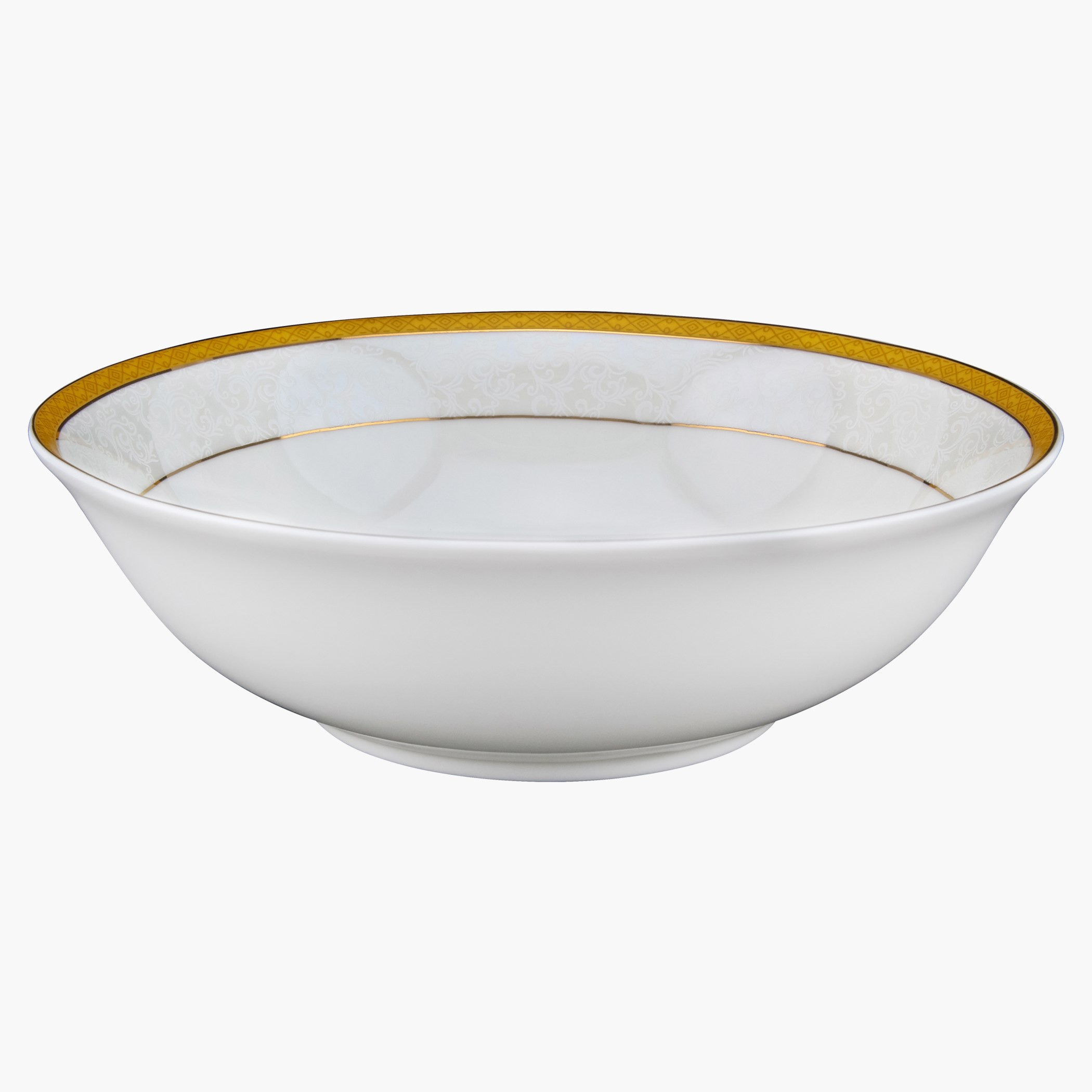 طبق عشاء بورسلين شبه مسطح - 23 سم-hbxdecorandfurnishings-tabletop-crockery-image-1