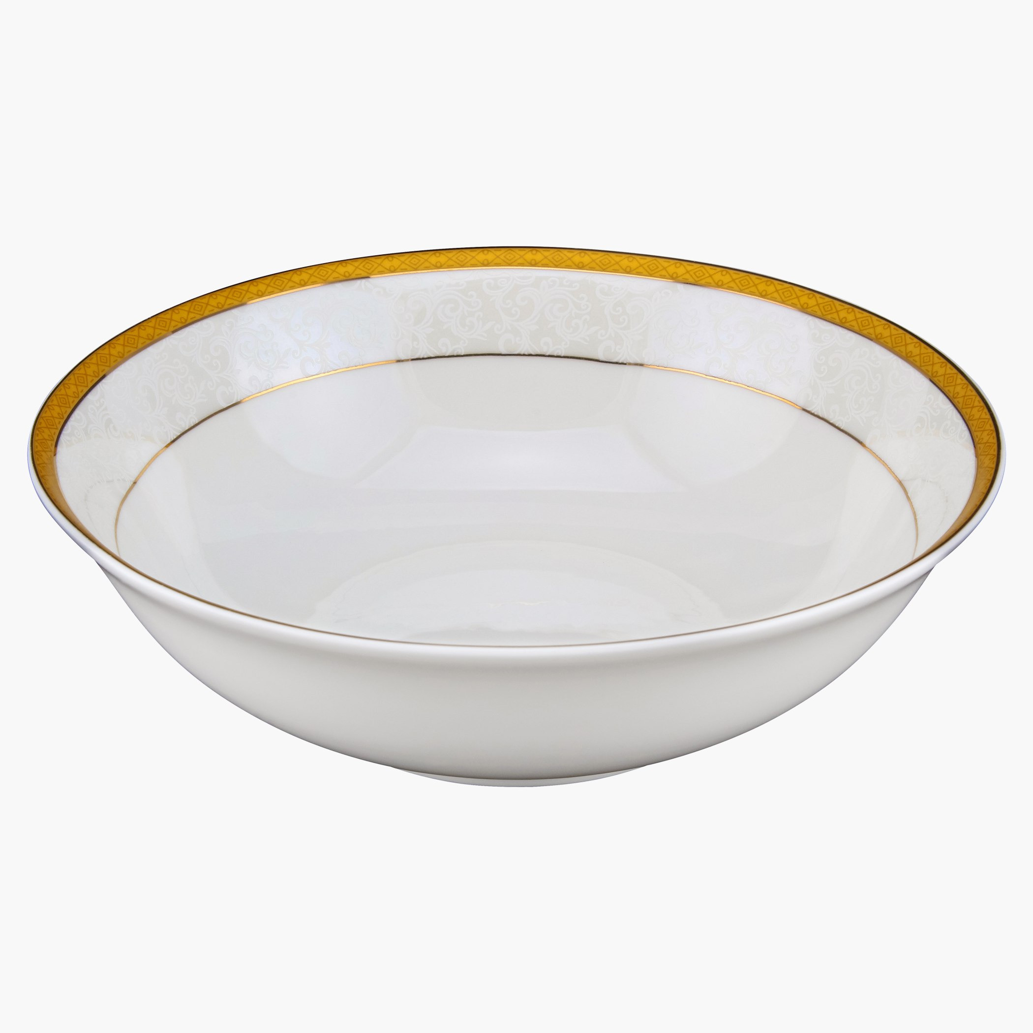 طبق عشاء بورسلين شبه مسطح - 23 سم-hbxdecorandfurnishings-tabletop-crockery-image-2