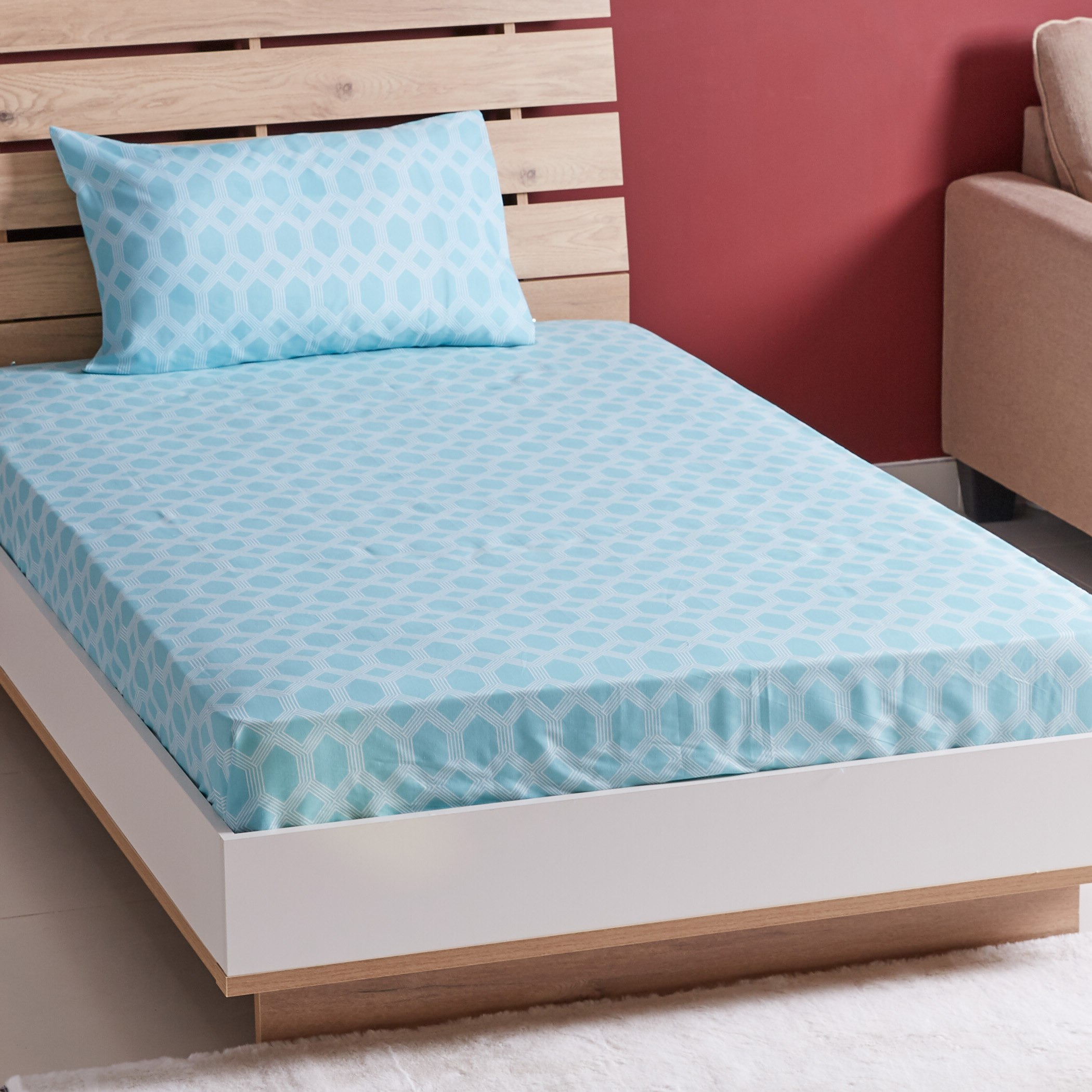 طقم شرشف مسطح وغطاء وسادة من أتلانتا كلارك - 150 × 260 سم-hbxhomeware-hbxbedroom-image-1