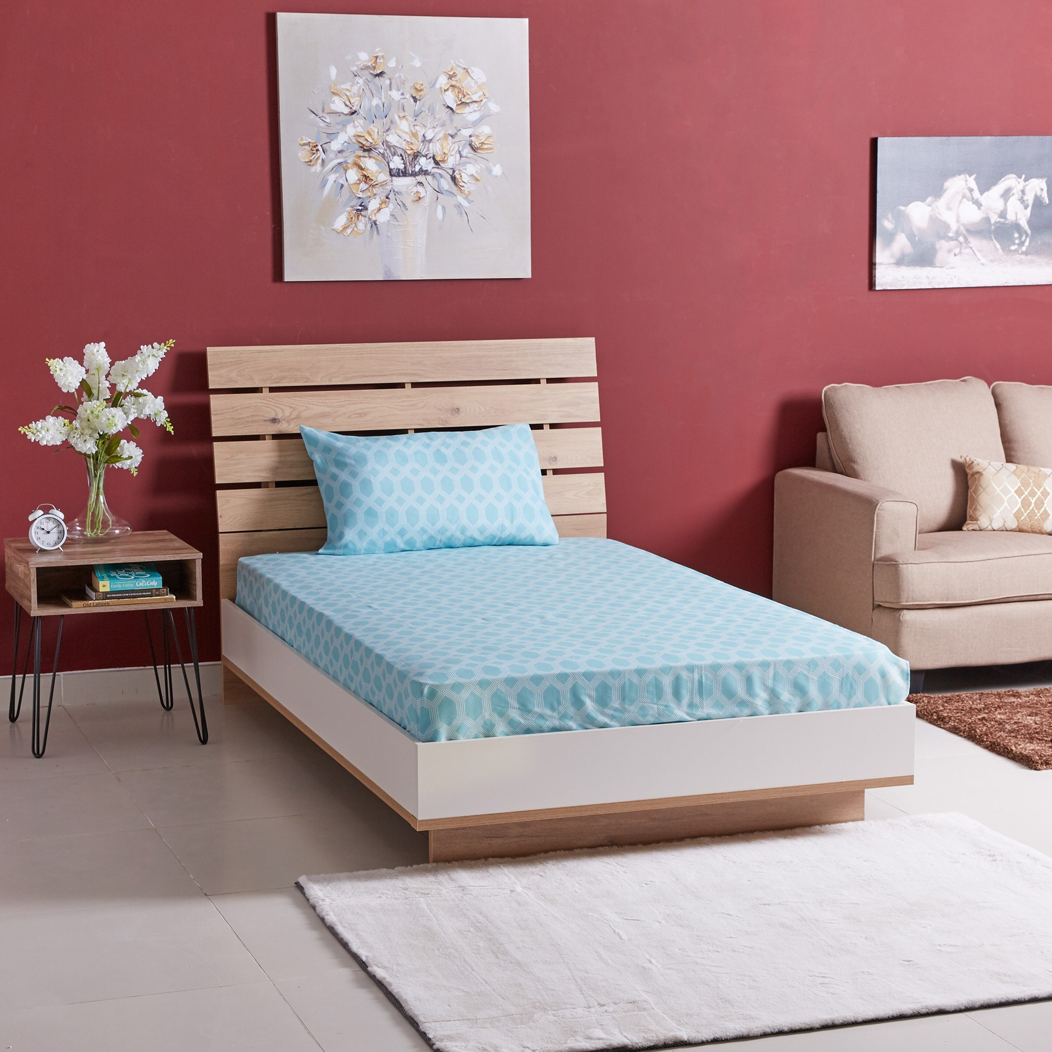 طقم شرشف مسطح وغطاء وسادة من أتلانتا كلارك - 150 × 260 سم-hbxhomeware-hbxbedroom-image-5