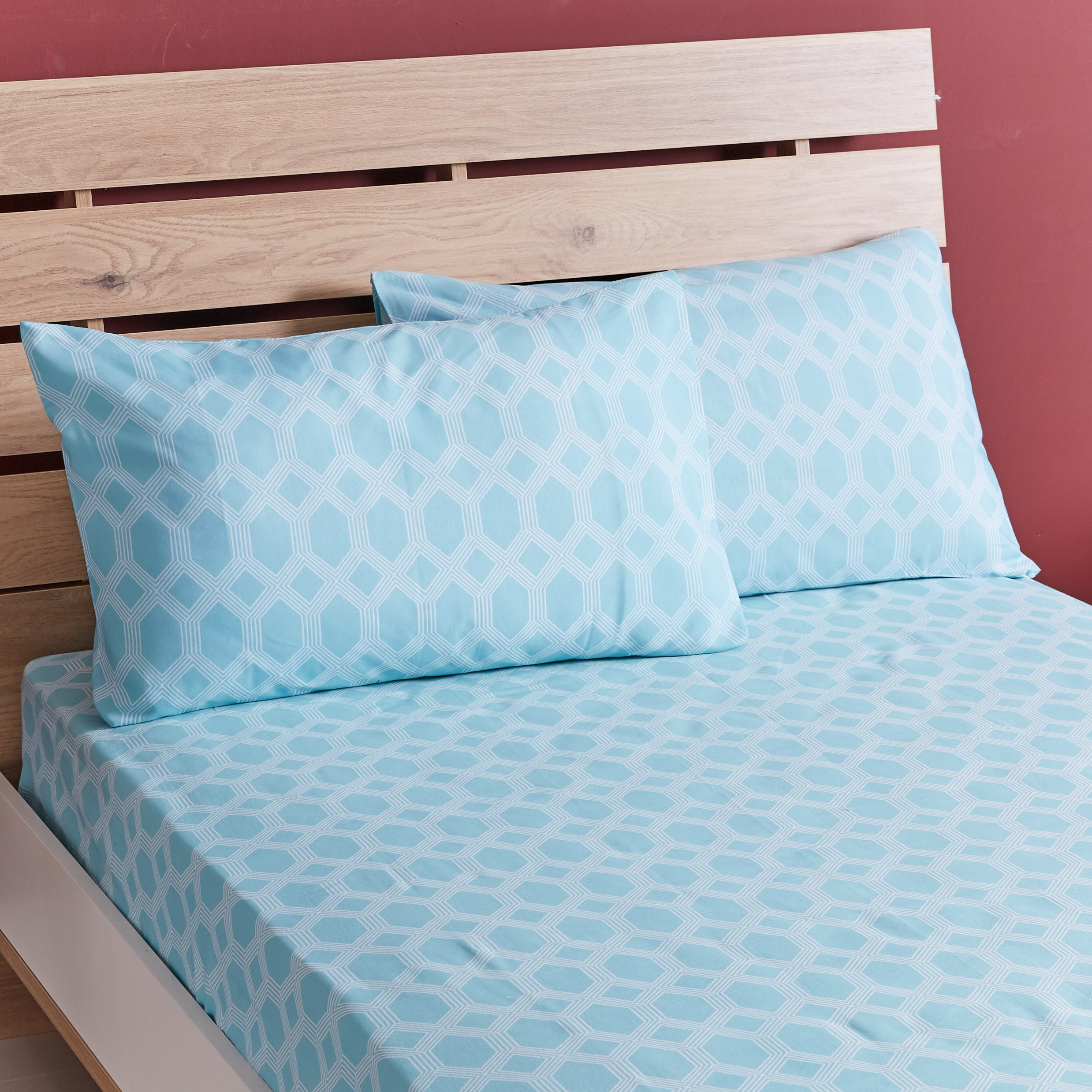 طقم شرشف مسطّح كينج 3 قطع بطبعات من أتلانتا كلارك - 240x260 سم-hbxhomeware-hbxbedroom-image-2