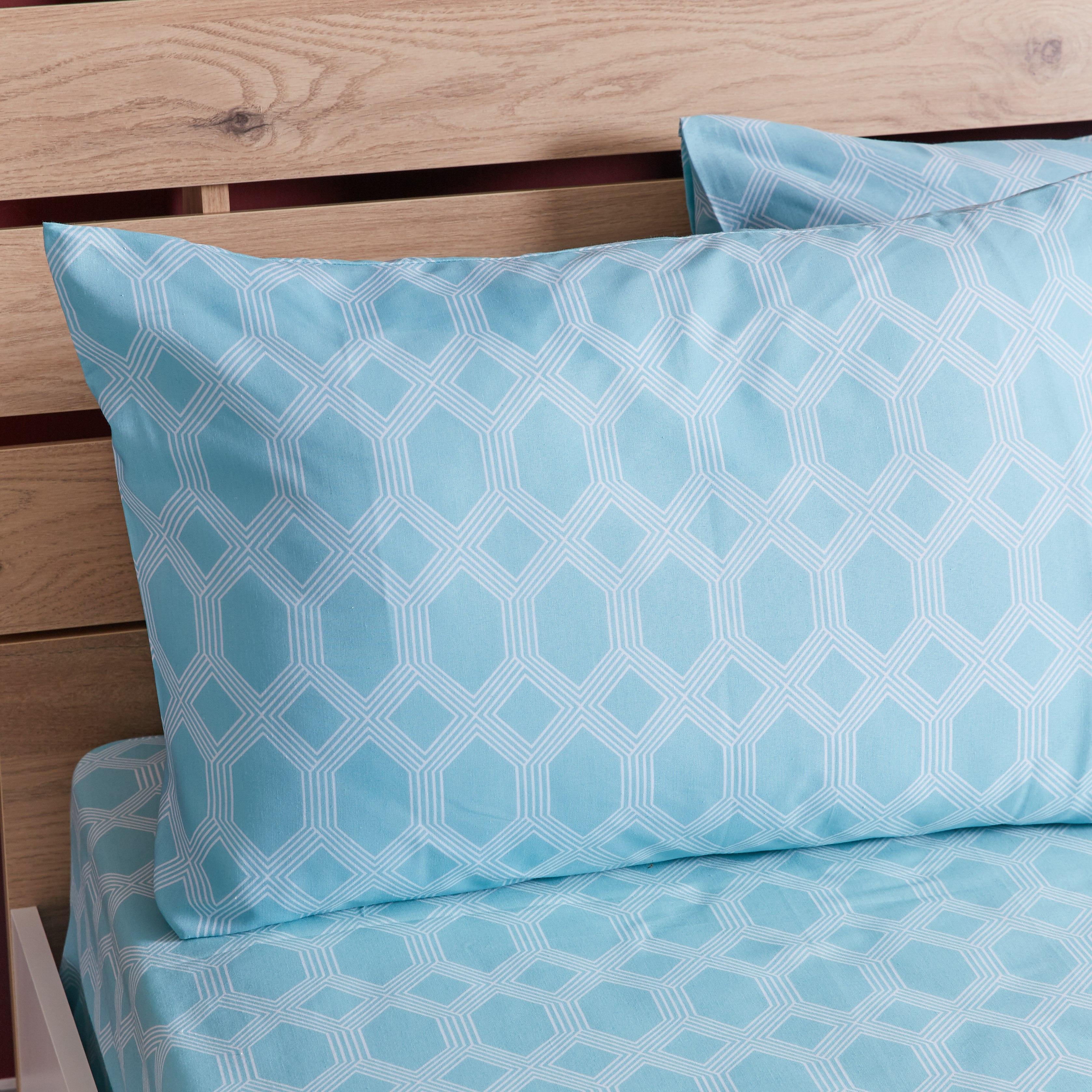 طقم شرشف مسطّح كينج 3 قطع بطبعات من أتلانتا كلارك - 240x260 سم-hbxhomeware-hbxbedroom-image-3