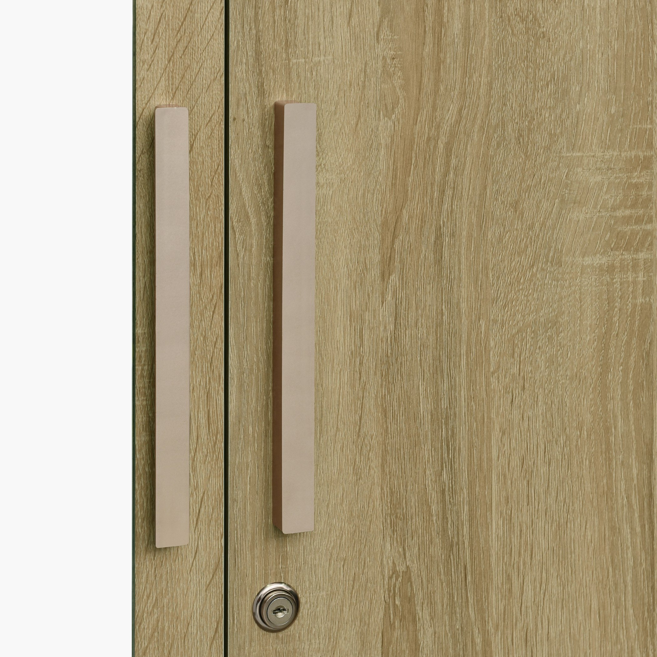 خزانة ملابس 3 أبواب و2 درج مع مرآة وأقفال - دازل من موڤو -hbxfurniture-wardrobes-image-4