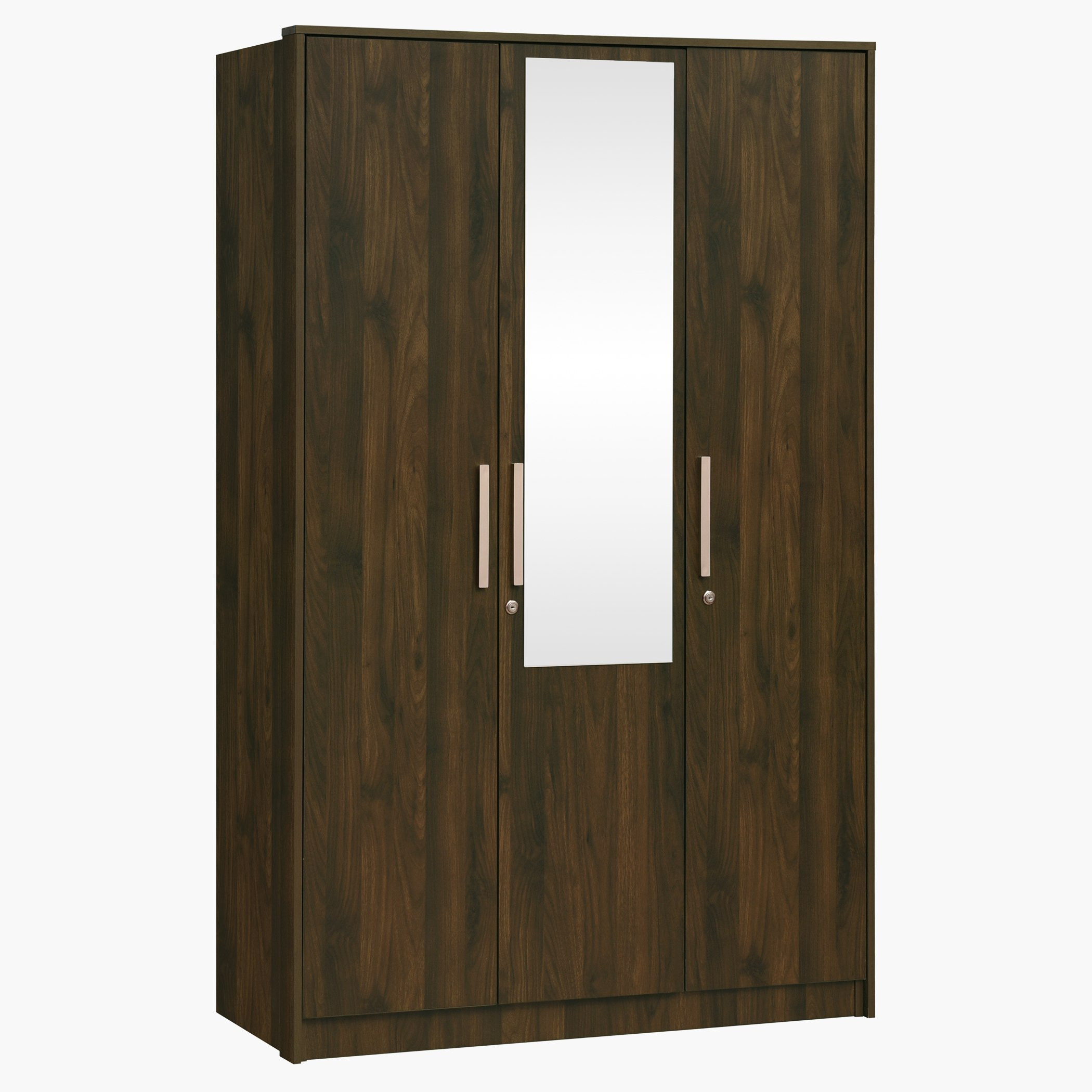 خزانة ملابس 3 أبواب مع مرآة وأقفال - دازل من موڤو-hbxfurniture-wardrobes-image-1