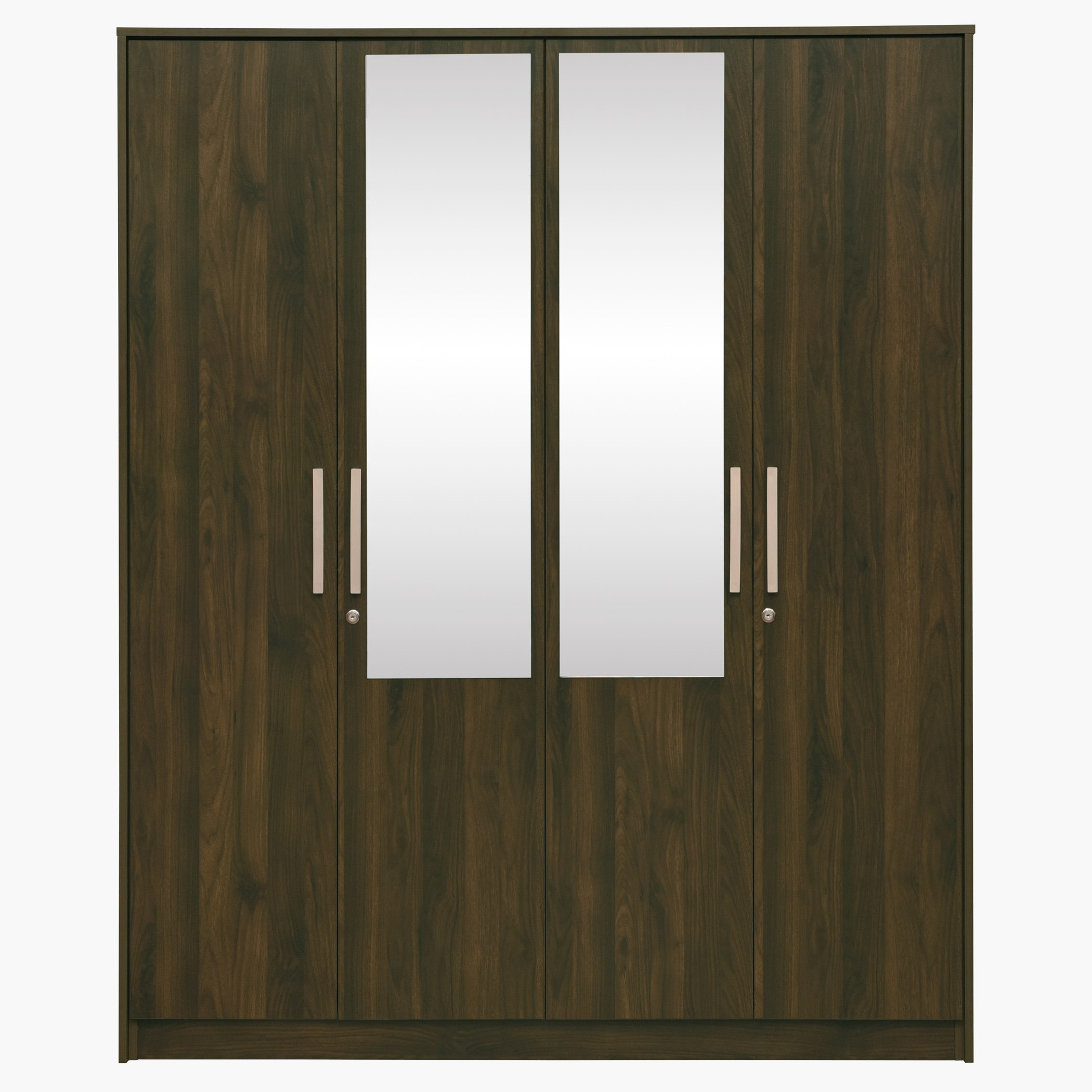 خزانة ملابس 4 أبواب مع 2 مرآة وأقفال - دازل من موڤو -hbxfurniture-wardrobes-image-2