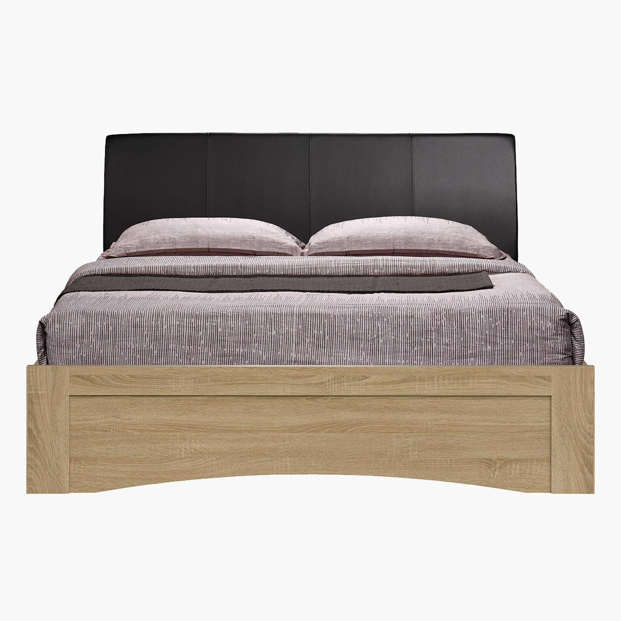 Movo Roman Queen Bed with Drawer Storage - 150x200 cm-hbxbedroom-bedsandbedsets-beds-queen-image-2