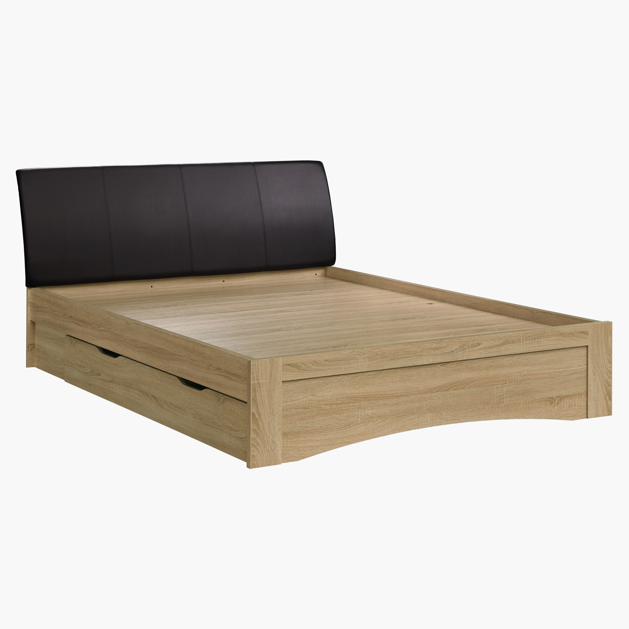 Movo Roman Queen Bed with Drawer Storage - 150x200 cm-hbxbedroom-bedsandbedsets-beds-queen-image-5
