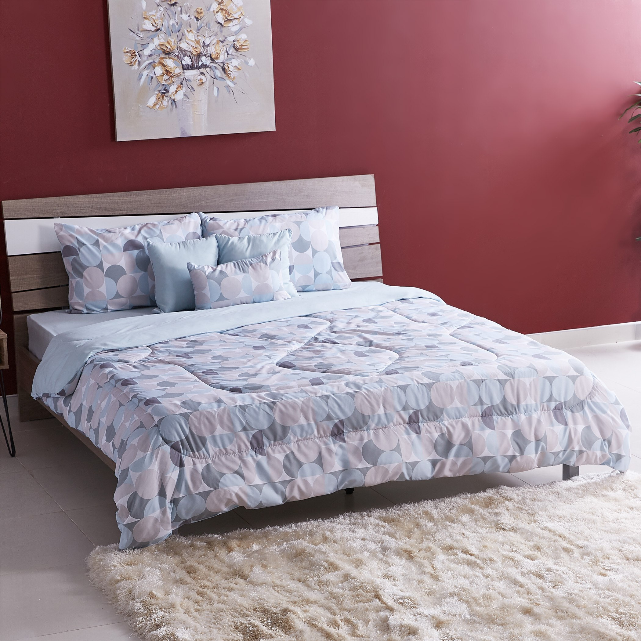 طقم لحاف مقاس كوين 7 قطع من هامبتون - 220x240 سم-hbxhomeware-hbxdecorandfurnishings-image-1