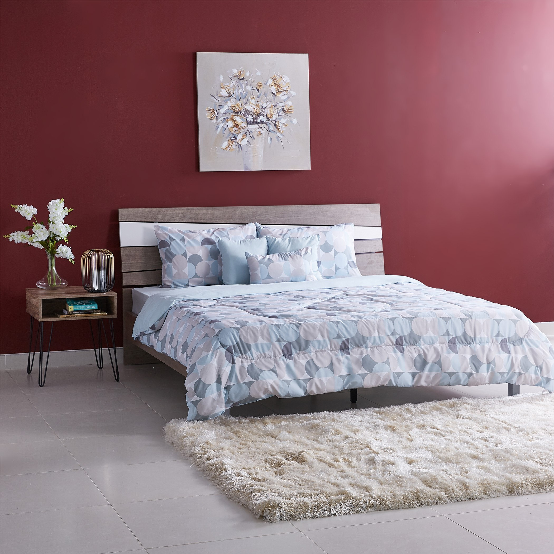طقم لحاف مقاس كوين 7 قطع من هامبتون - 220x240 سم-hbxhomeware-hbxdecorandfurnishings-image-6