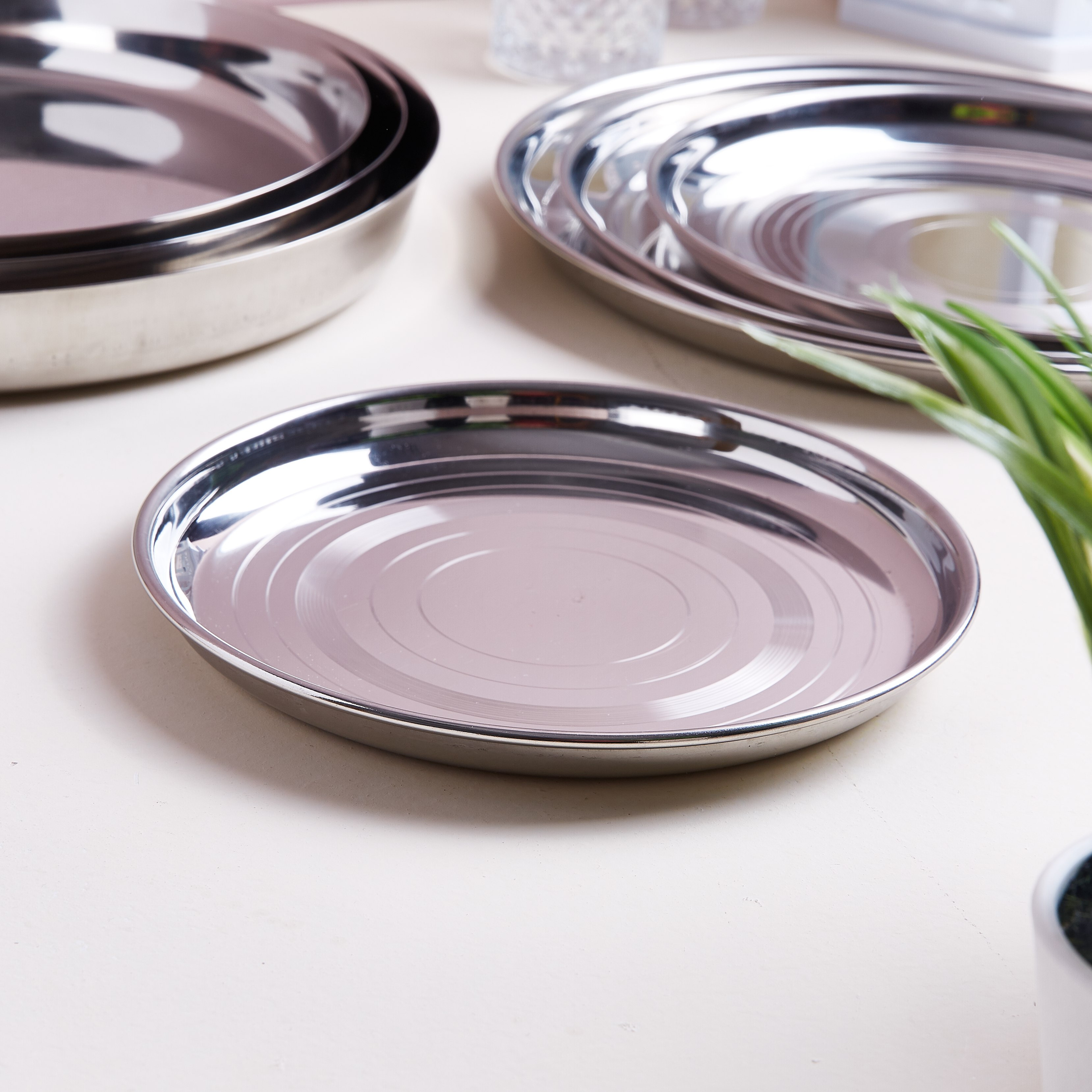 صحن ستانلس ستيل من فيونا - 20 سم-hbxdecorandfurnishings-tabletop-crockery-image-2