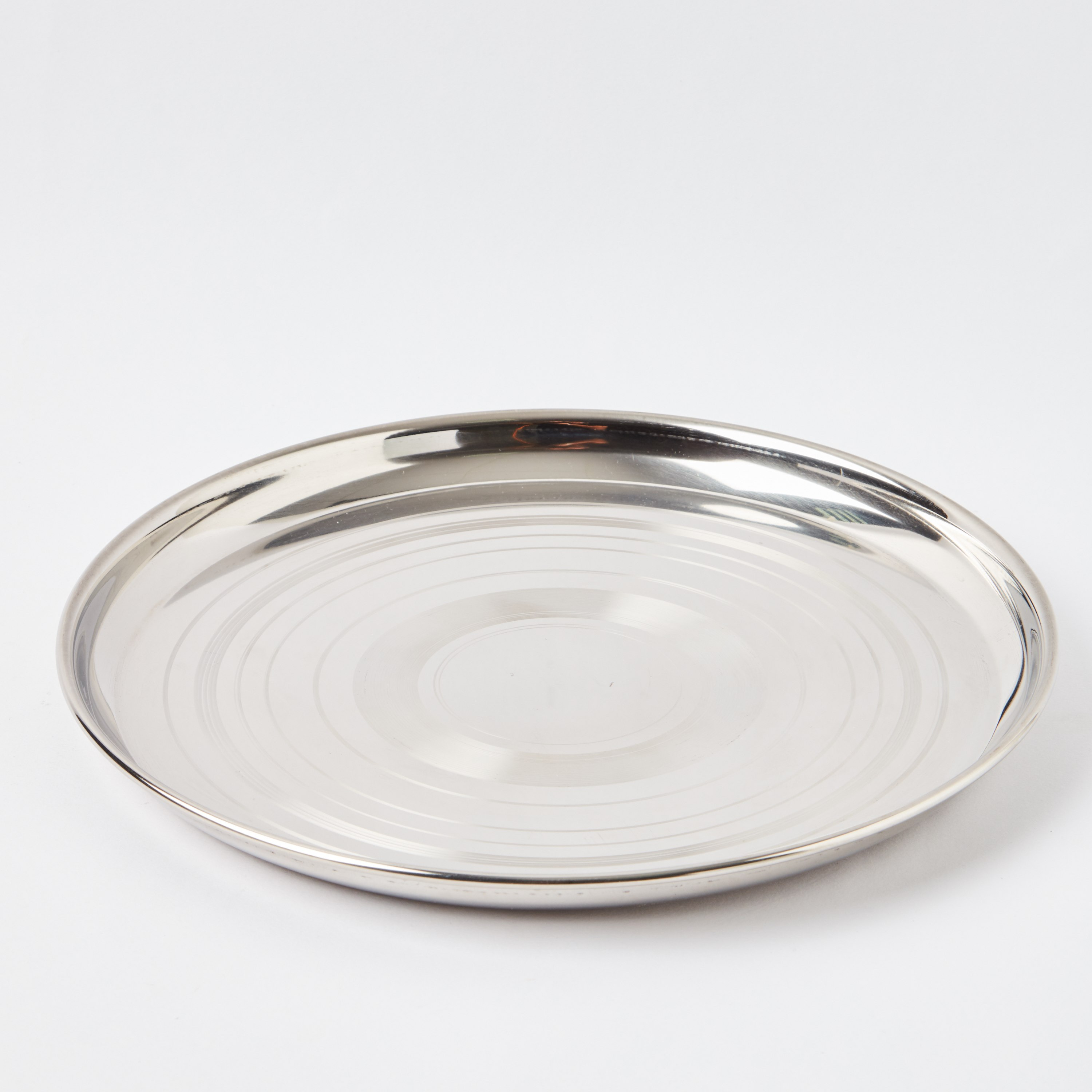 Fiona Stainless Steel Plate - 28 cm-hbxdecorandfurnishings-tabletop-crockery-image-4