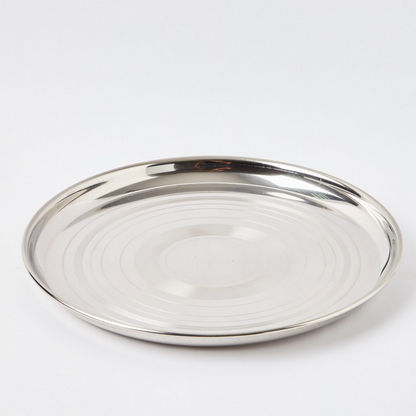 Fiona Stainless Steel Plate - 28 cms