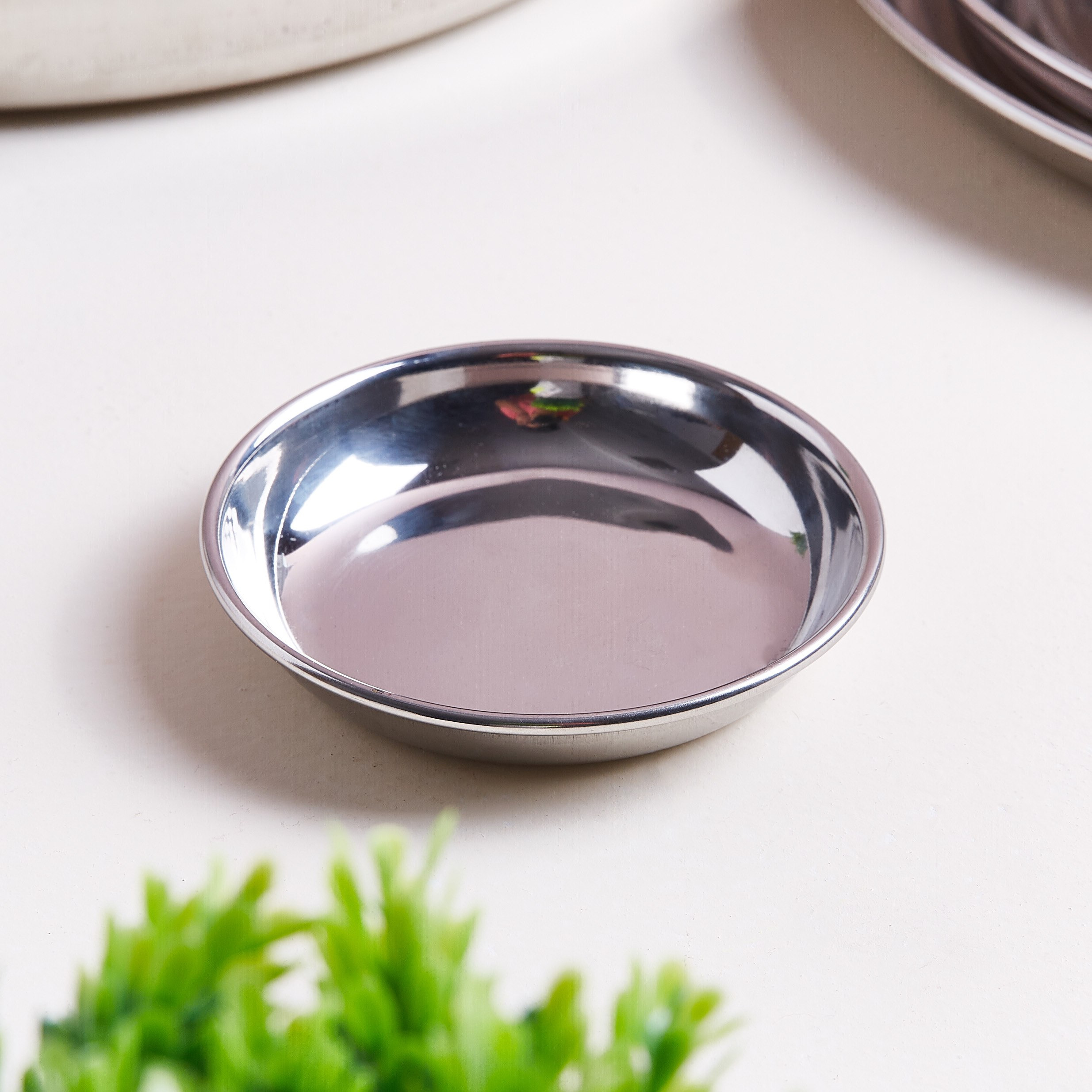 صحن ستانلس ستيل من فيونا - 10 سم-hbxdecorandfurnishings-tabletop-crockery-image-1
