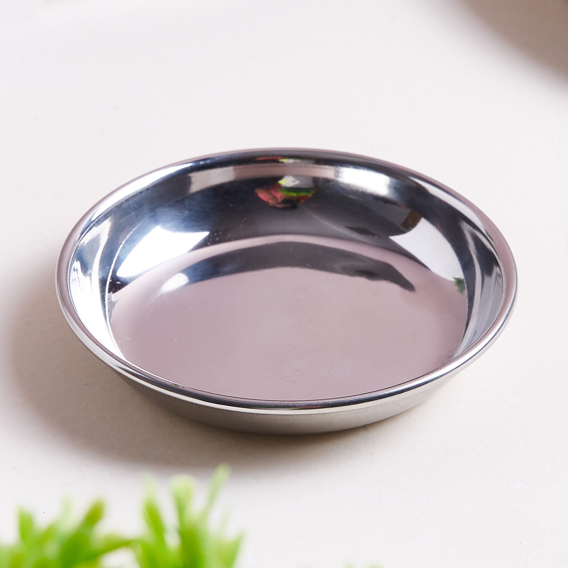صحن ستانلس ستيل من فيونا - 12 سم-hbxdecorandfurnishings-tabletop-crockery-image-1