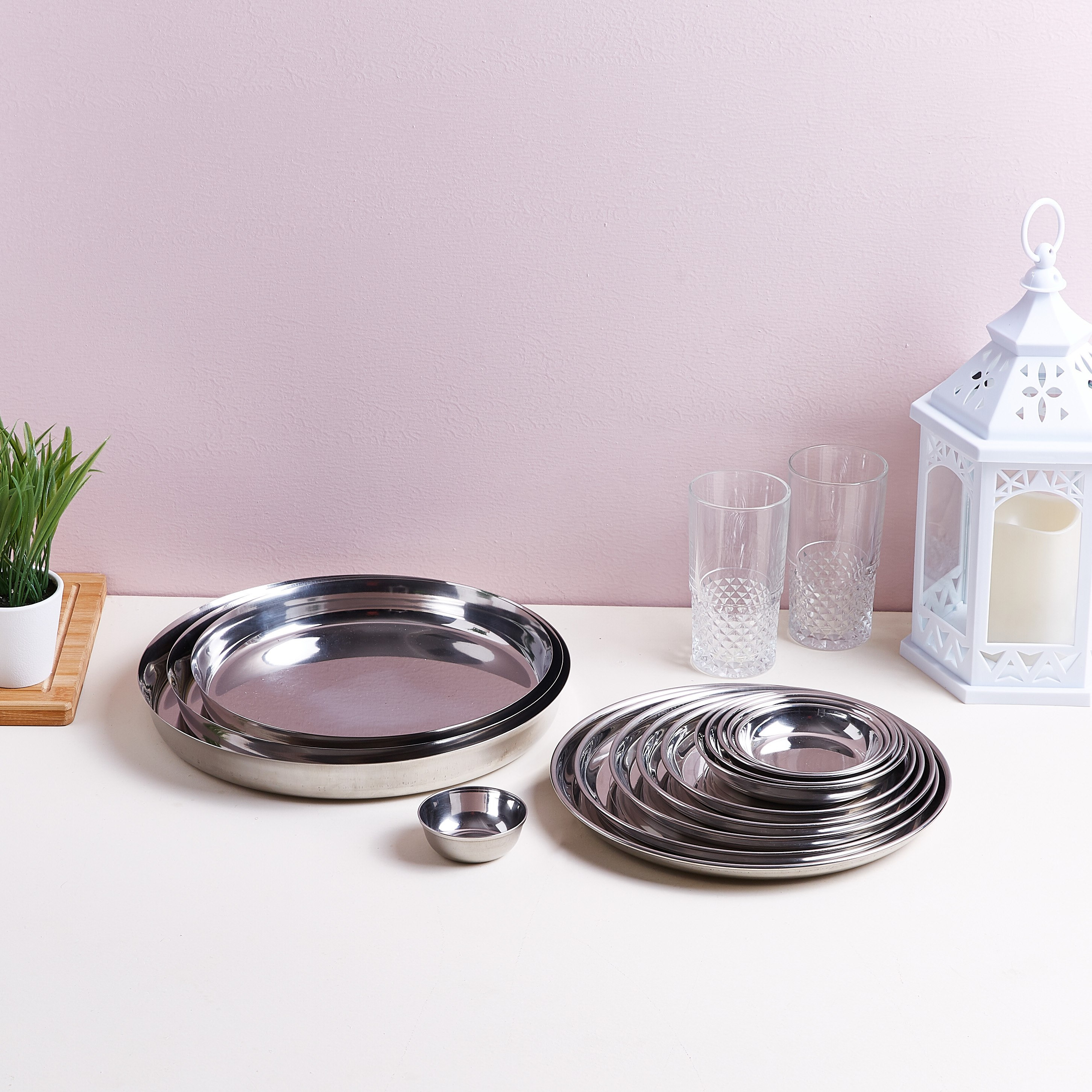 صحن ستانلس ستيل من فيونا - 13 سم-hbxdecorandfurnishings-tabletop-crockery-image-3