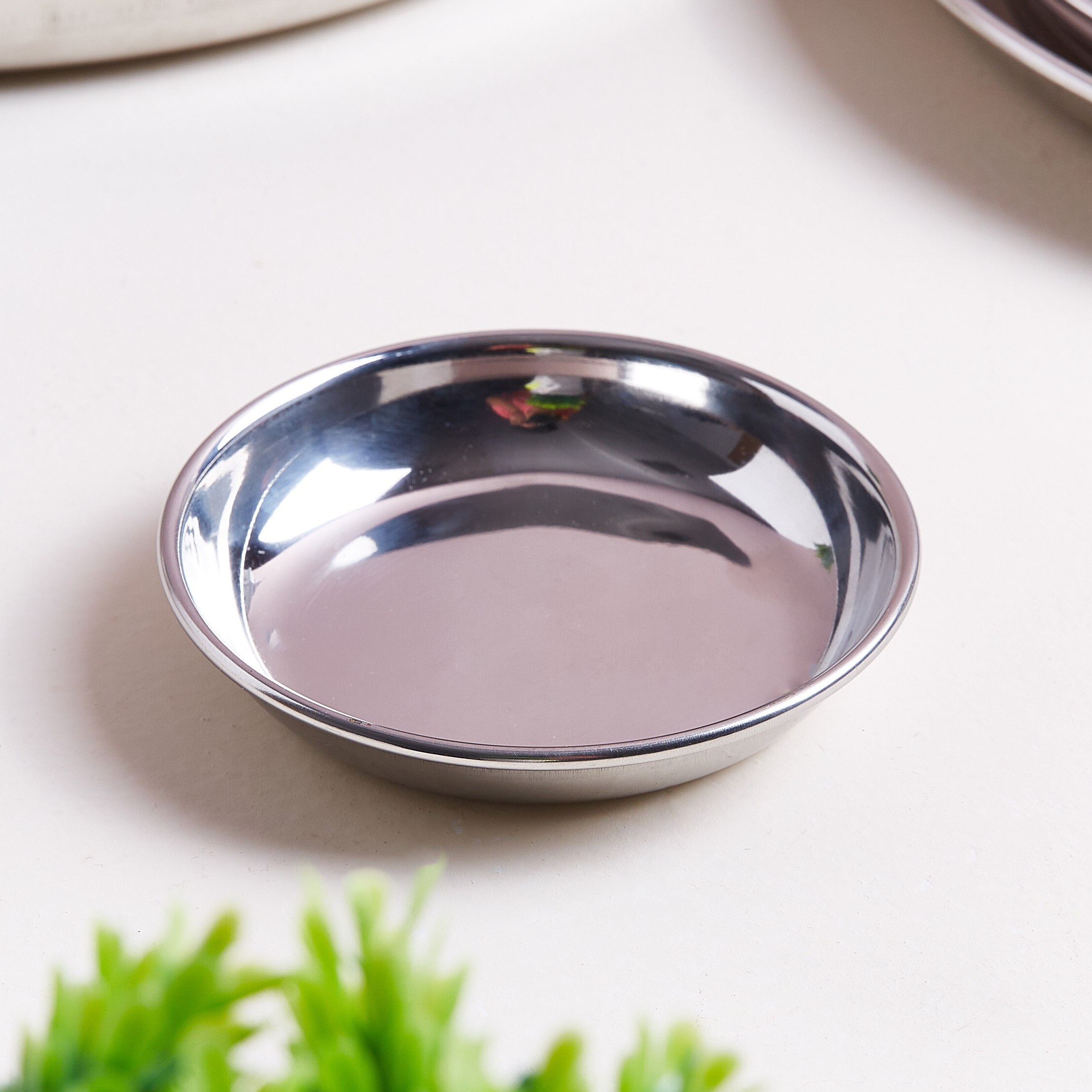 صحن ستانلس ستيل من فيونا - 14 سم-hbxdecorandfurnishings-tabletop-crockery-image-1