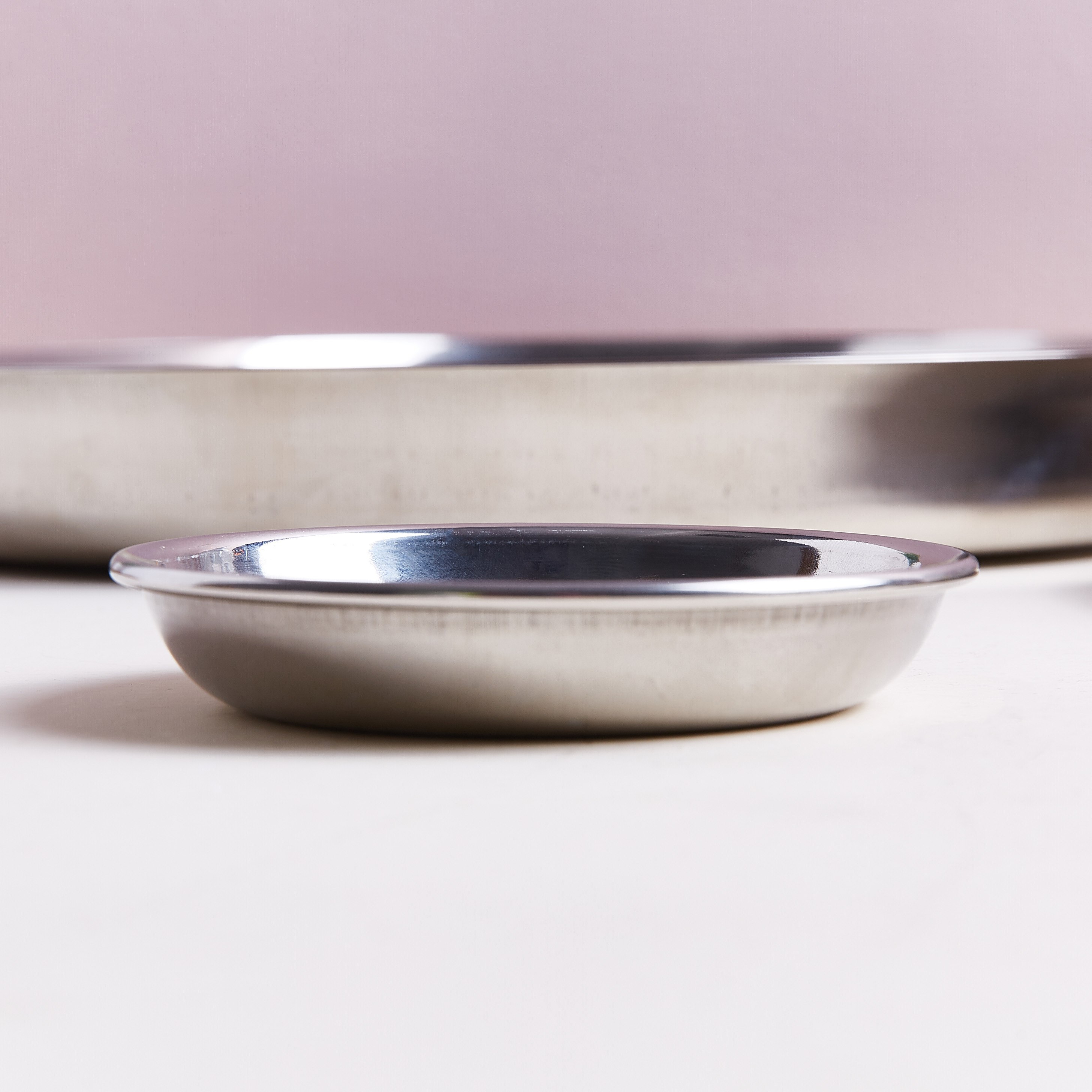 صحن ستانلس ستيل من فيونا - 14 سم-hbxdecorandfurnishings-tabletop-crockery-image-2