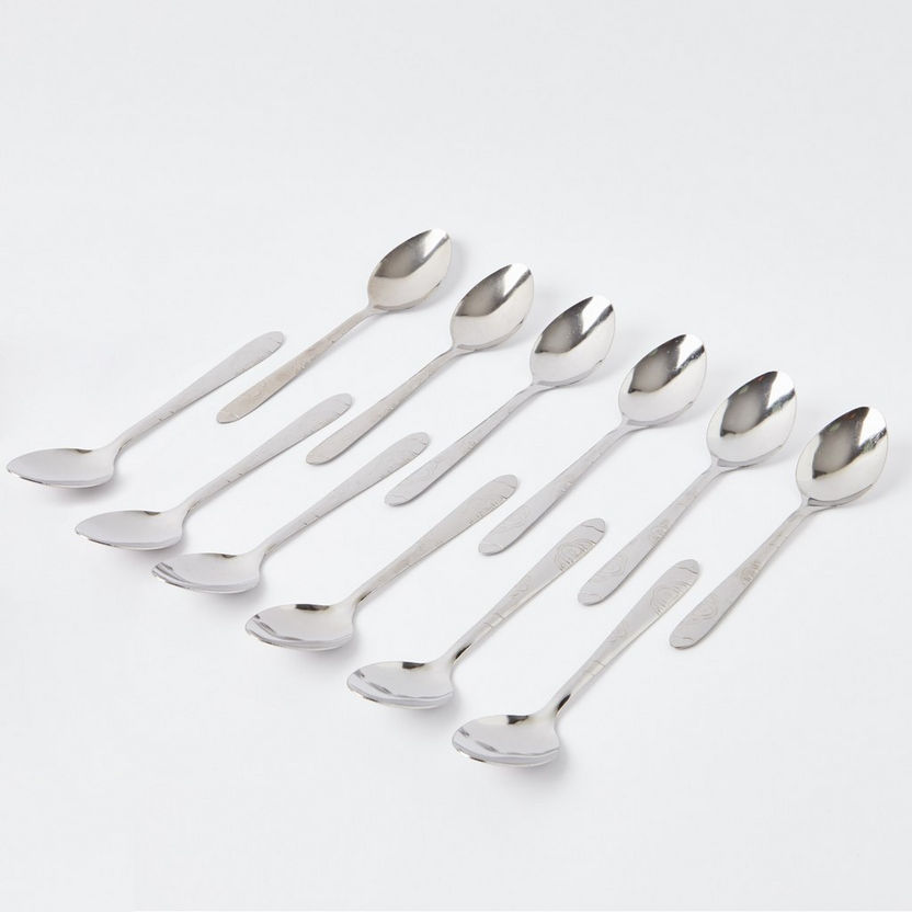 Engraved Dessert Spoon - Set of 12-Cutlery-image-2