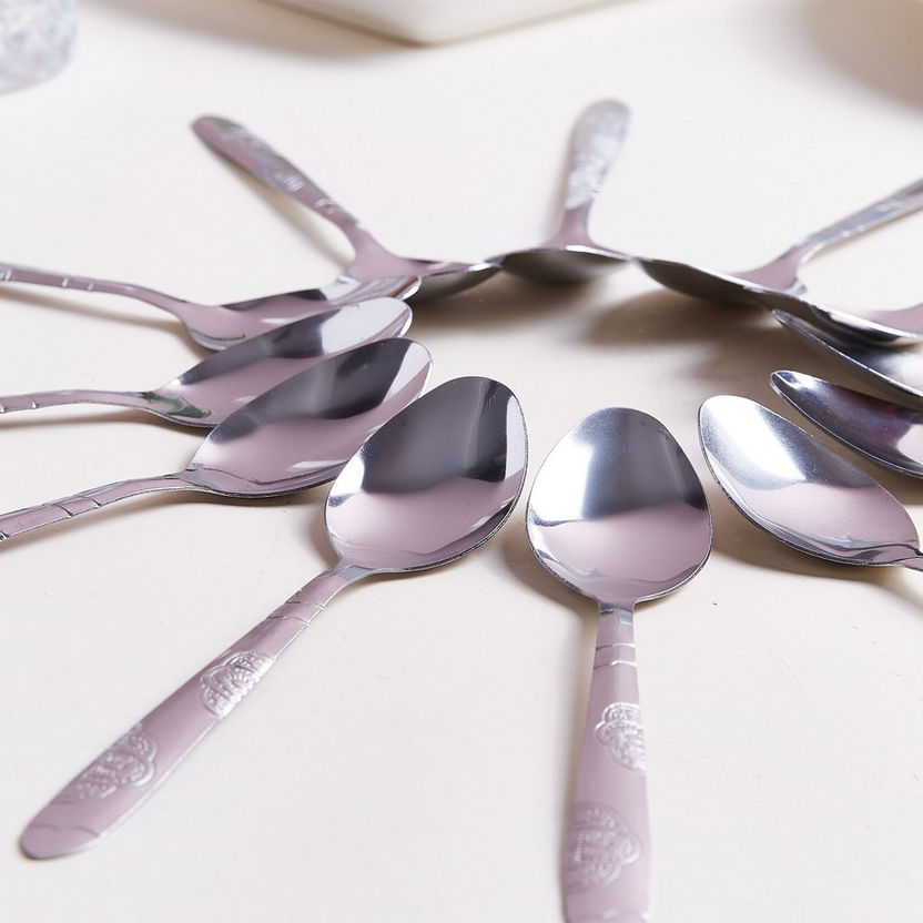 Engraved Tea Spoon - Set of 12-Cutlery-image-1