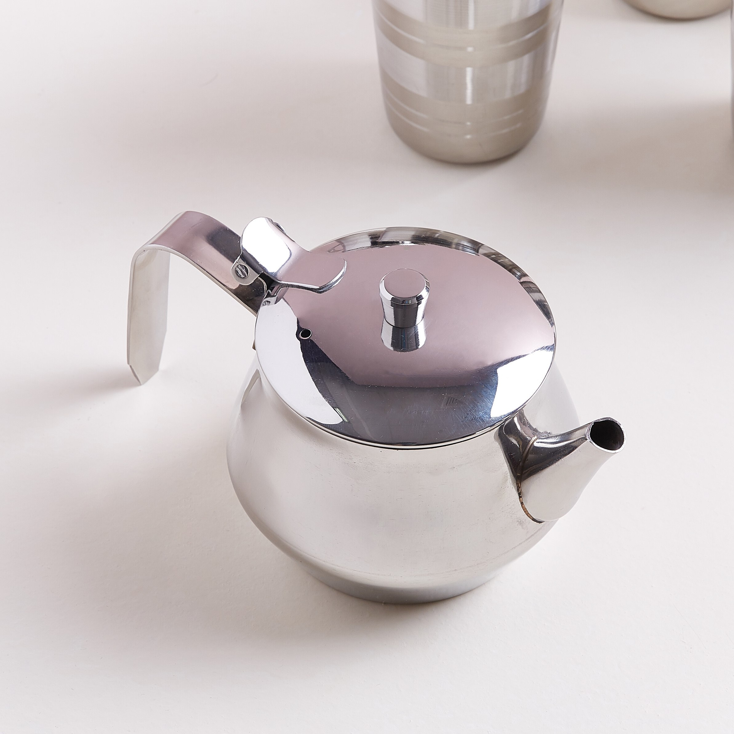 Stainless Steel Tea Pot - 590 ml-hbxhomeware-diningandtabletop-coffeeandteasets-image-1