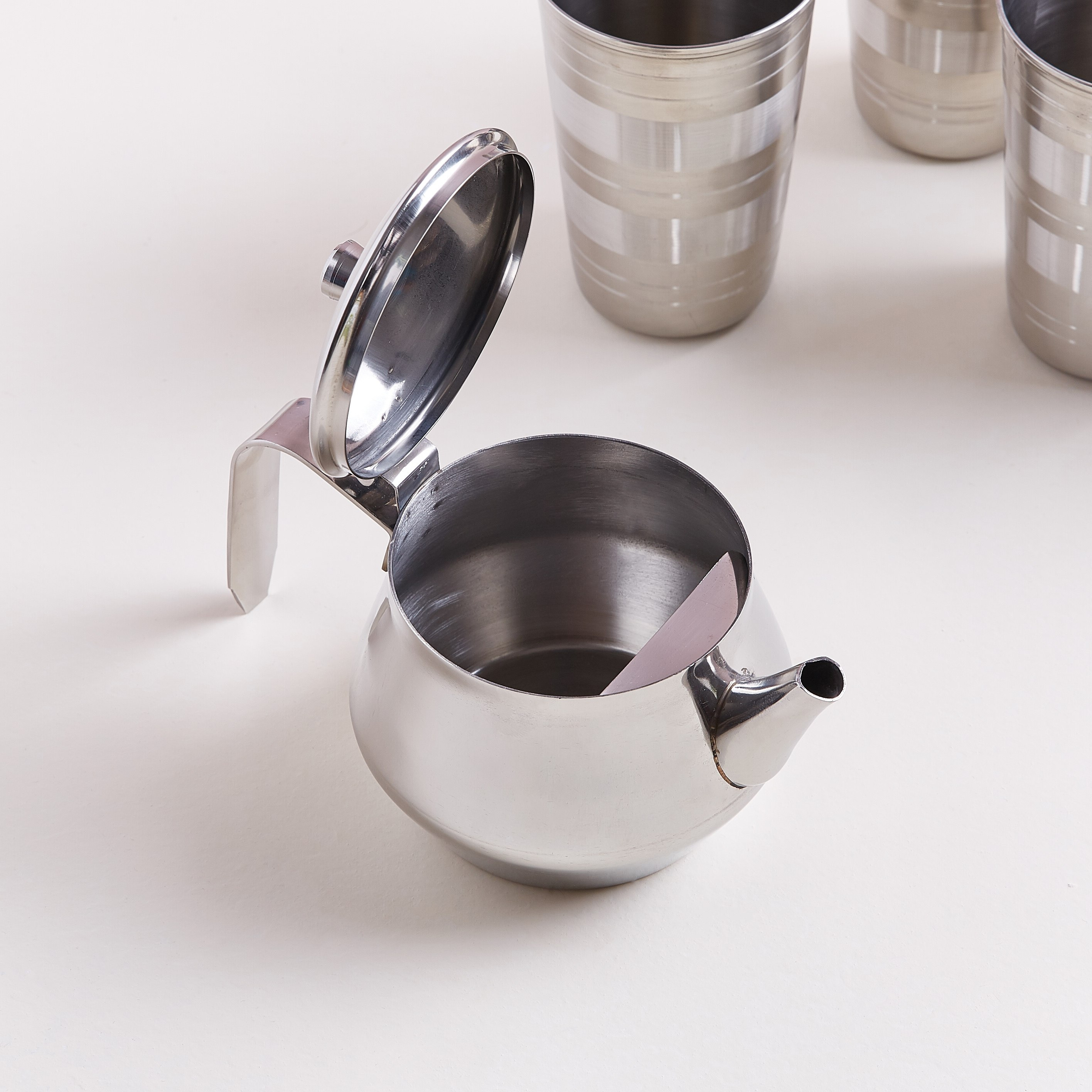 Stainless Steel Tea Pot - 590 ml-hbxhomeware-diningandtabletop-coffeeandteasets-image-2