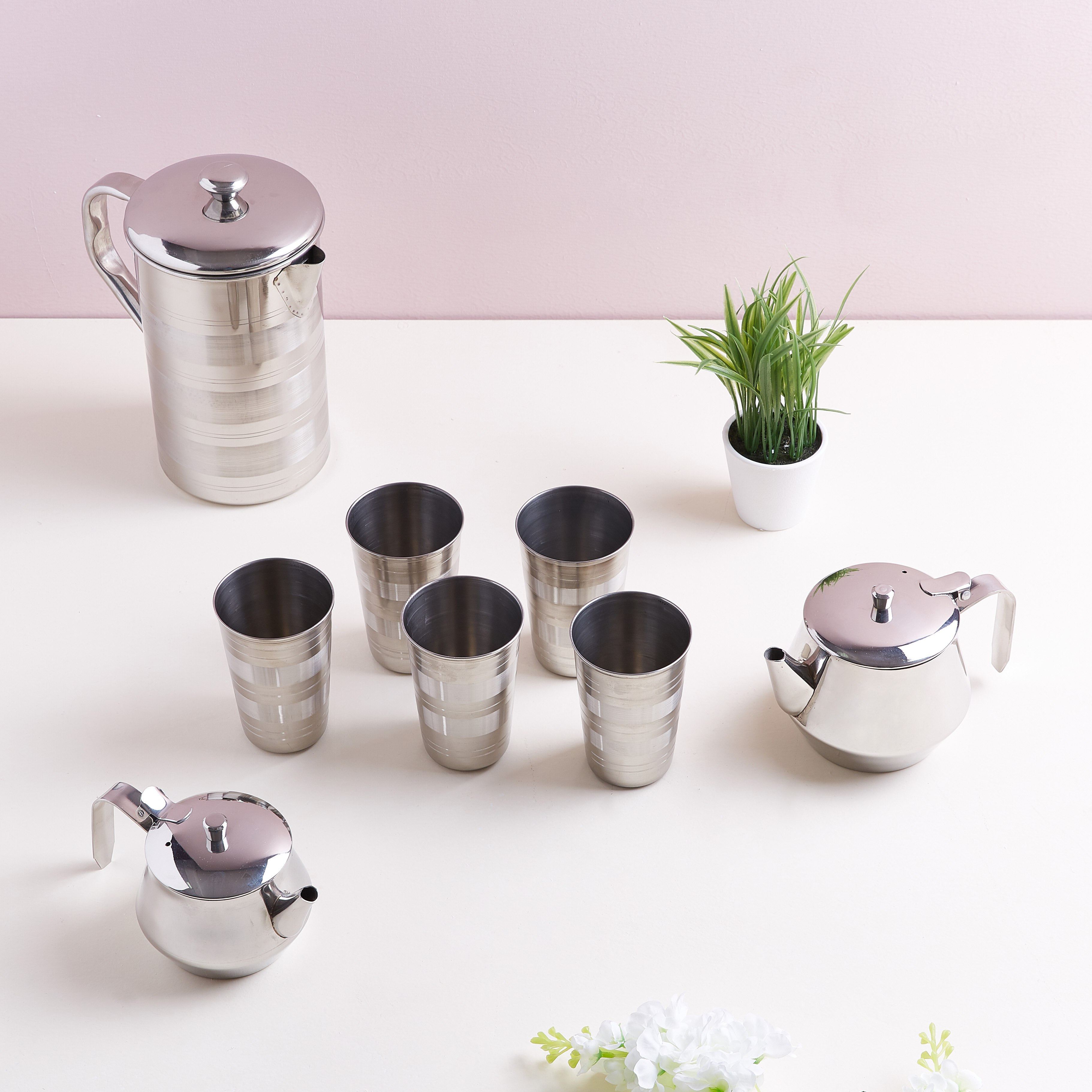 Stainless Steel Tea Pot - 590 ml-hbxhomeware-diningandtabletop-coffeeandteasets-image-3