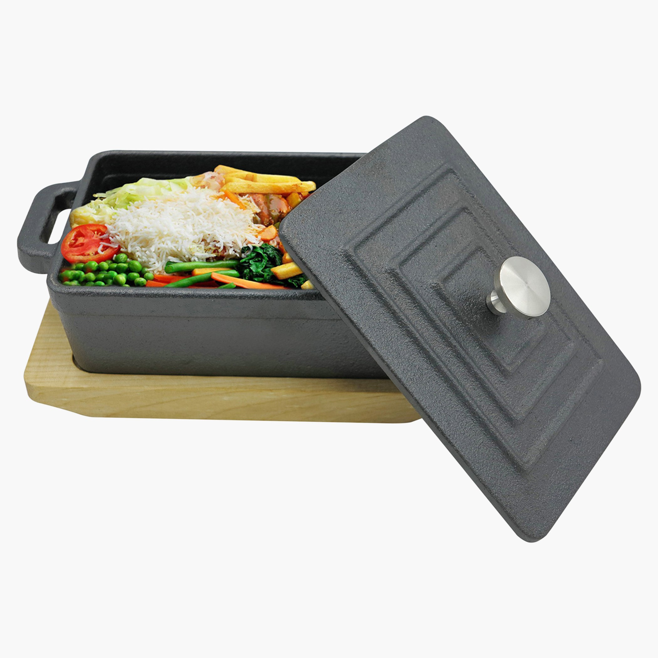 كسرولة حديديّة مستطيلة مع صينيّة من راج-hbxkitchen-kitchenware-foodpreparation-image-3