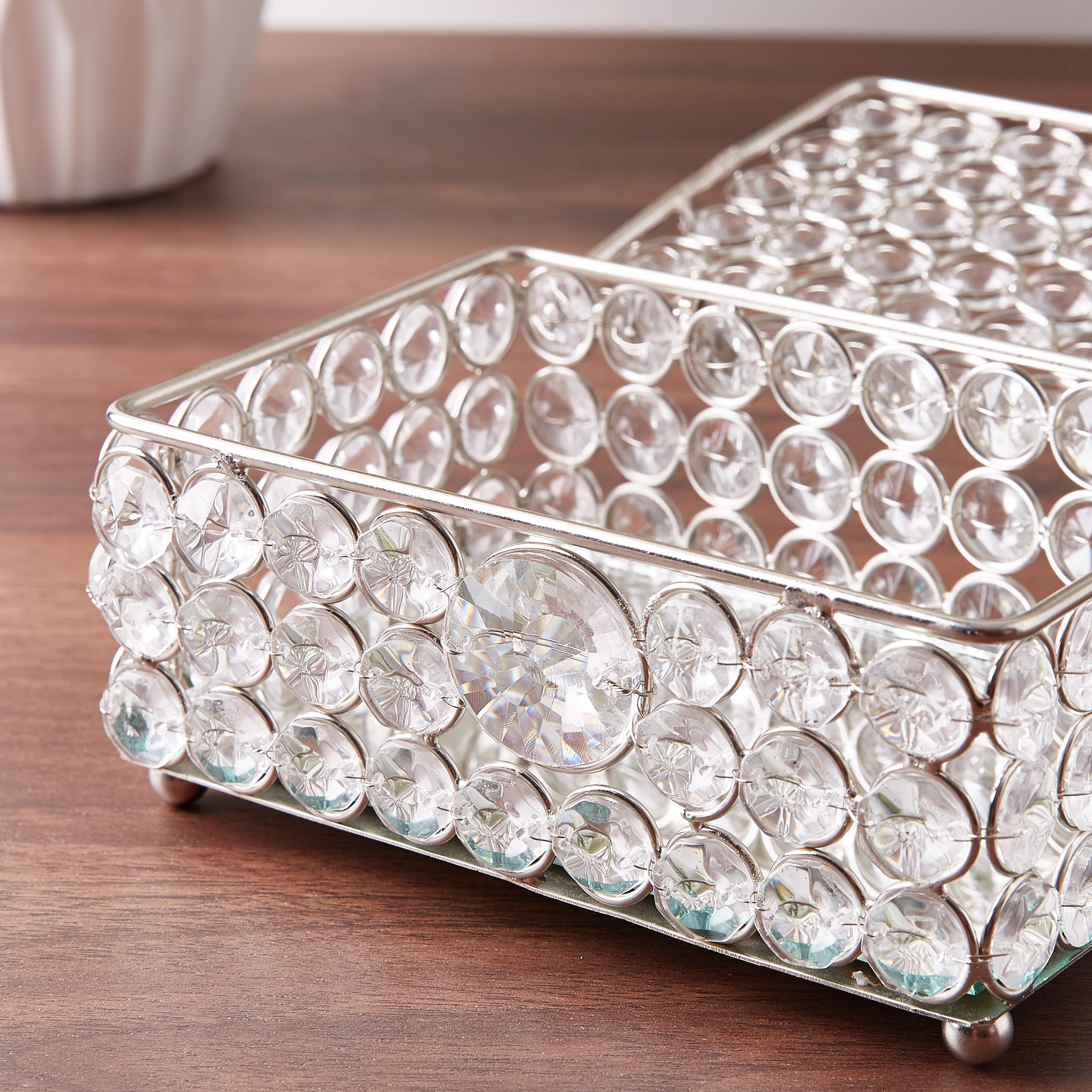 Krystal Glass Crystal Embellished Box - 15x10x7 cm-hbxhomeware-homedecor-figurinesandornaments-image-3