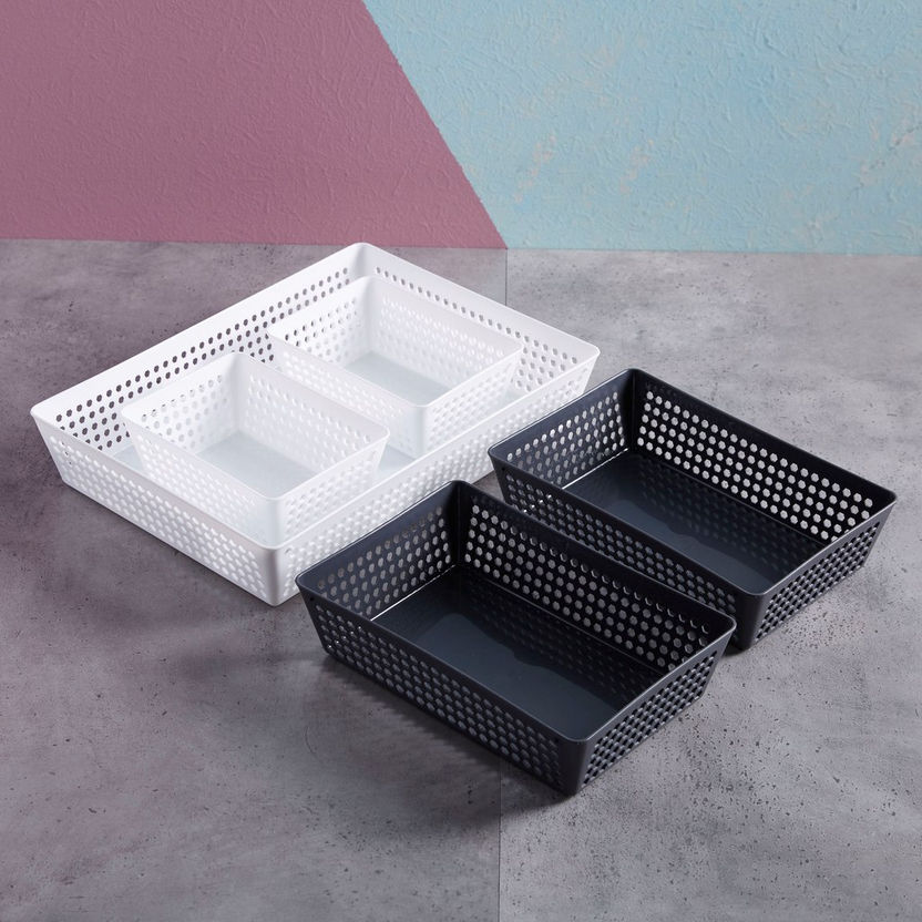 Fashion Utility Storage Basket - Set of 5-Bathroom Storage-image-0