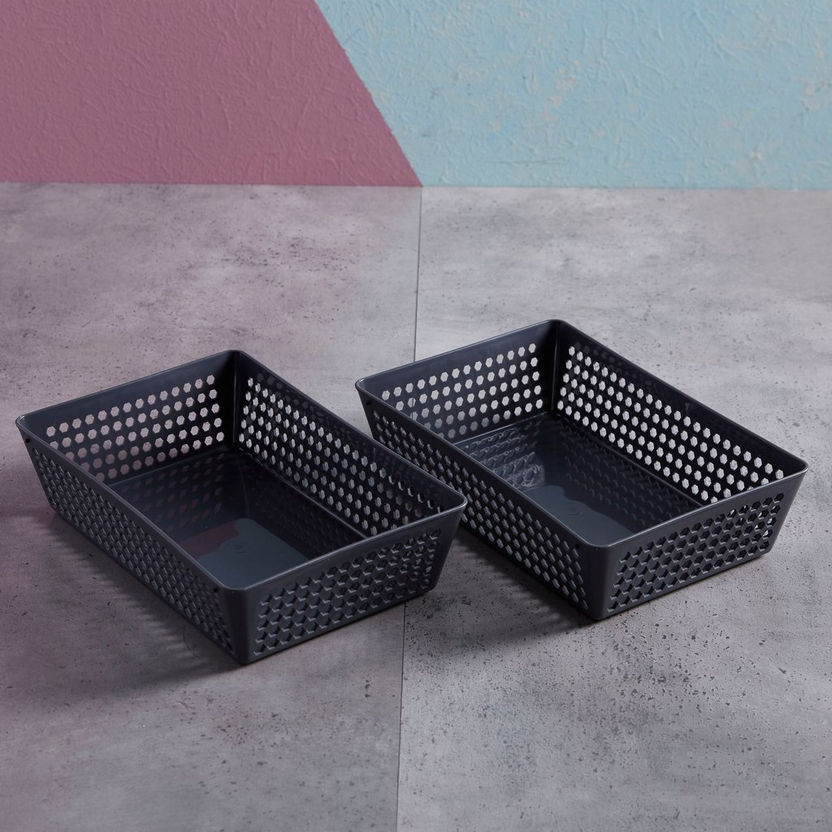 Fashion Utility Storage Basket - Set of 5-Bathroom Storage-image-1