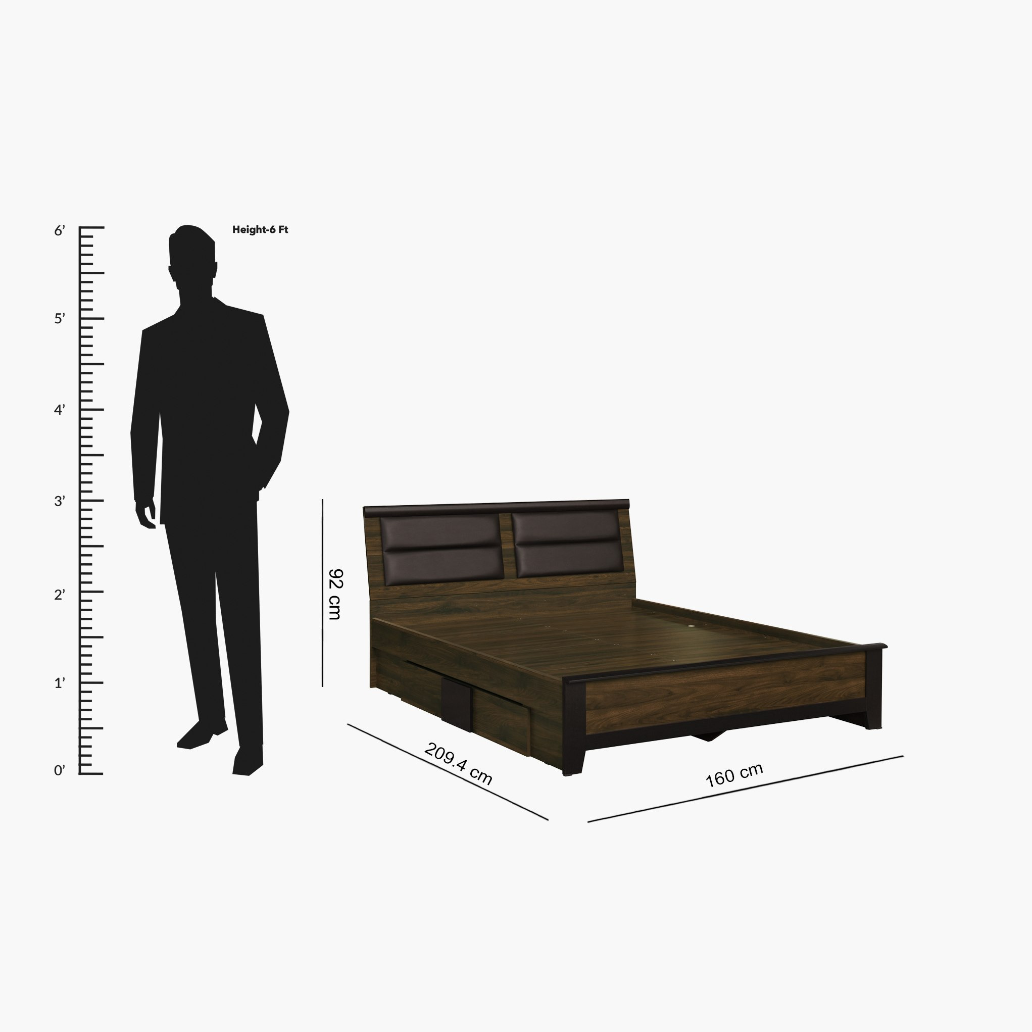 سرير كوين بدرجين - جوي فل من موڤو - 150x200 سم-hbxbedroom-bedsandbedsets-beds-queen-image-8