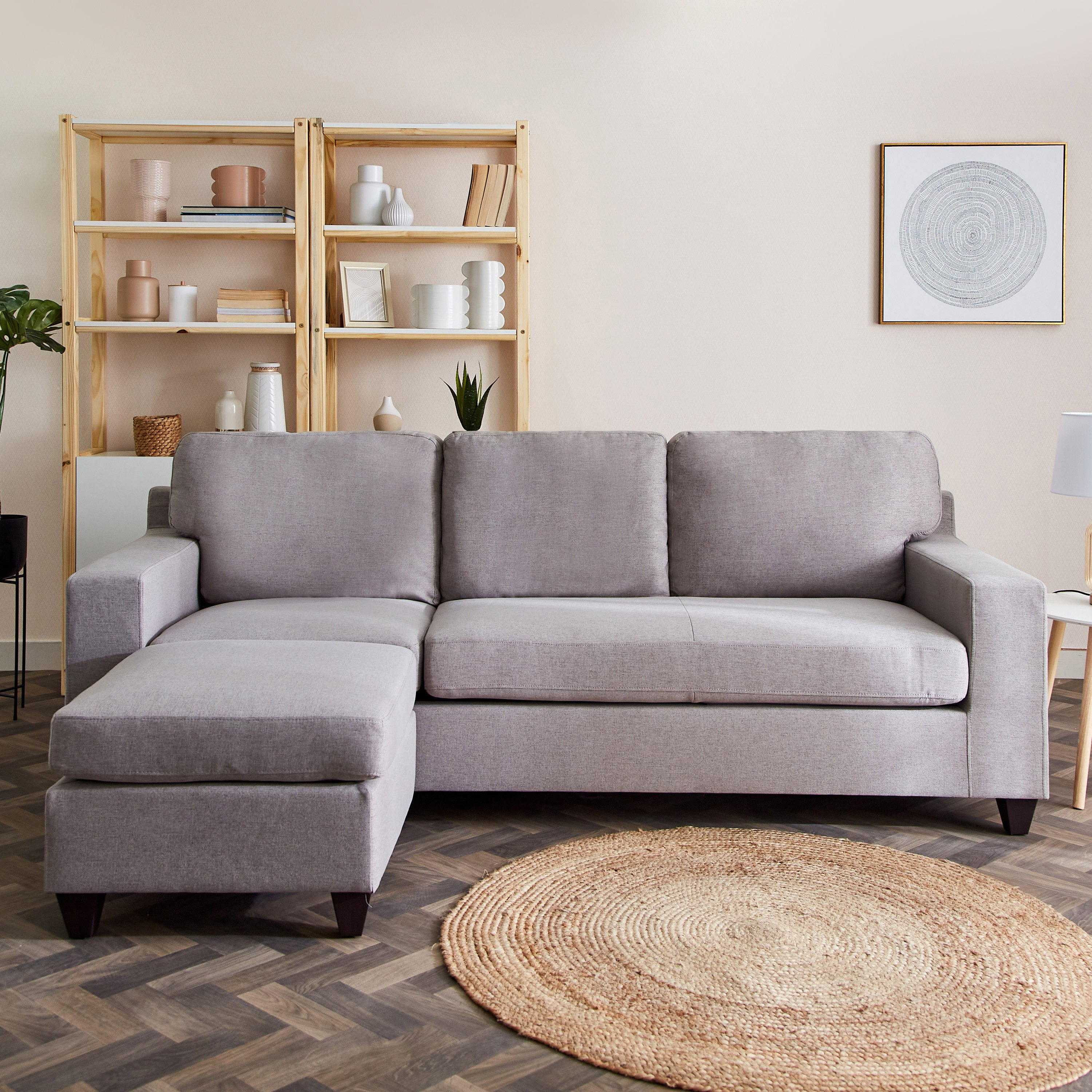 L shape store sofa home box