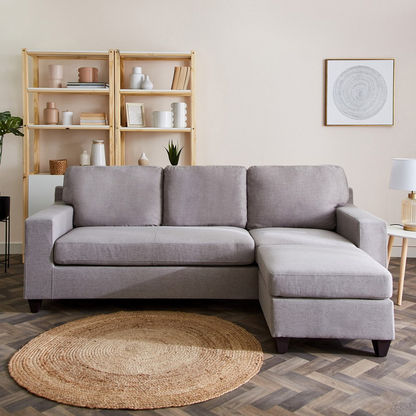Lowa Left Right Fabric Corner Sofa with Ottoman-Sofas-image-1