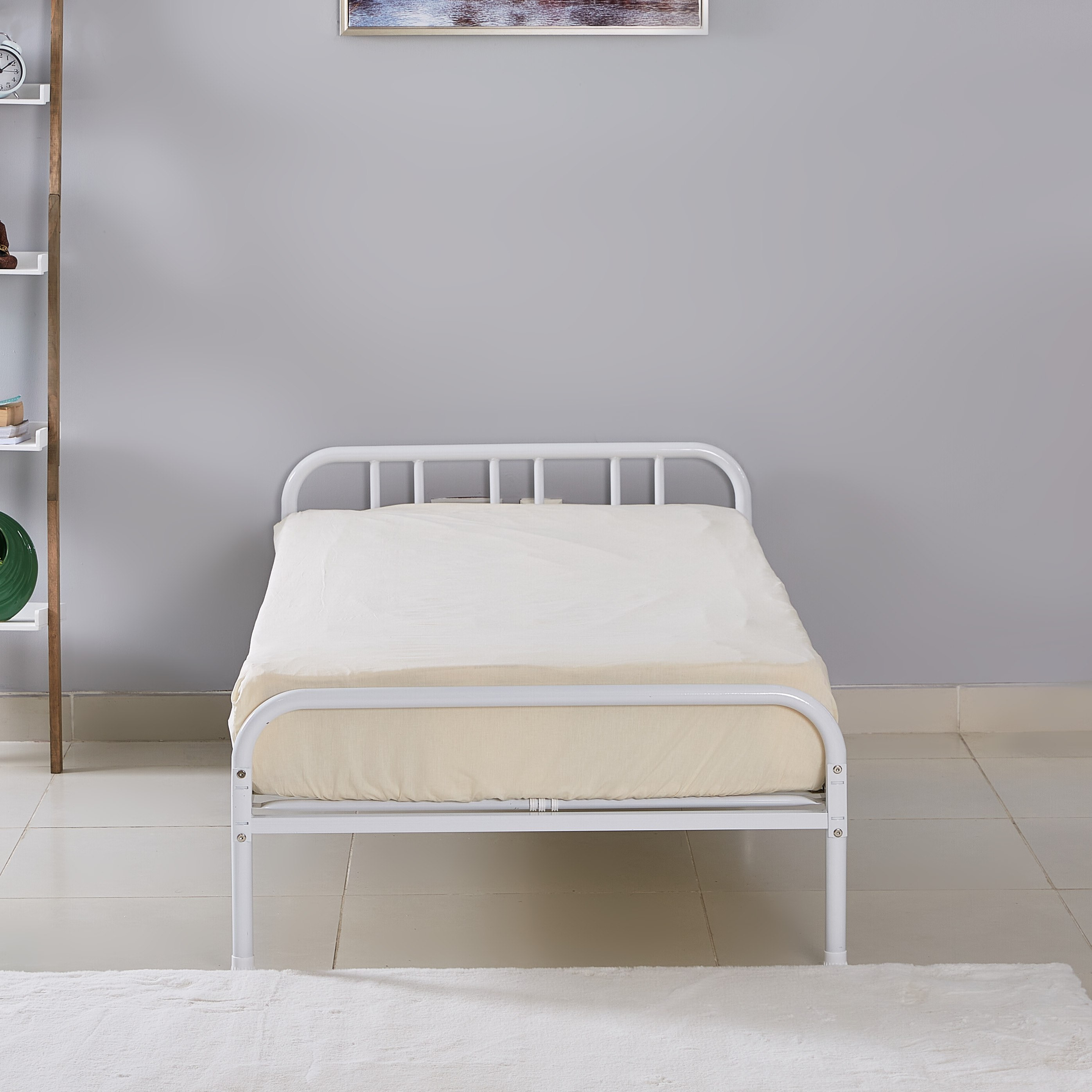 Movo Cooper Metal Single Bed - 90x200 cm-hbxfurniture-bedsandbedsets-beds-single-image-1