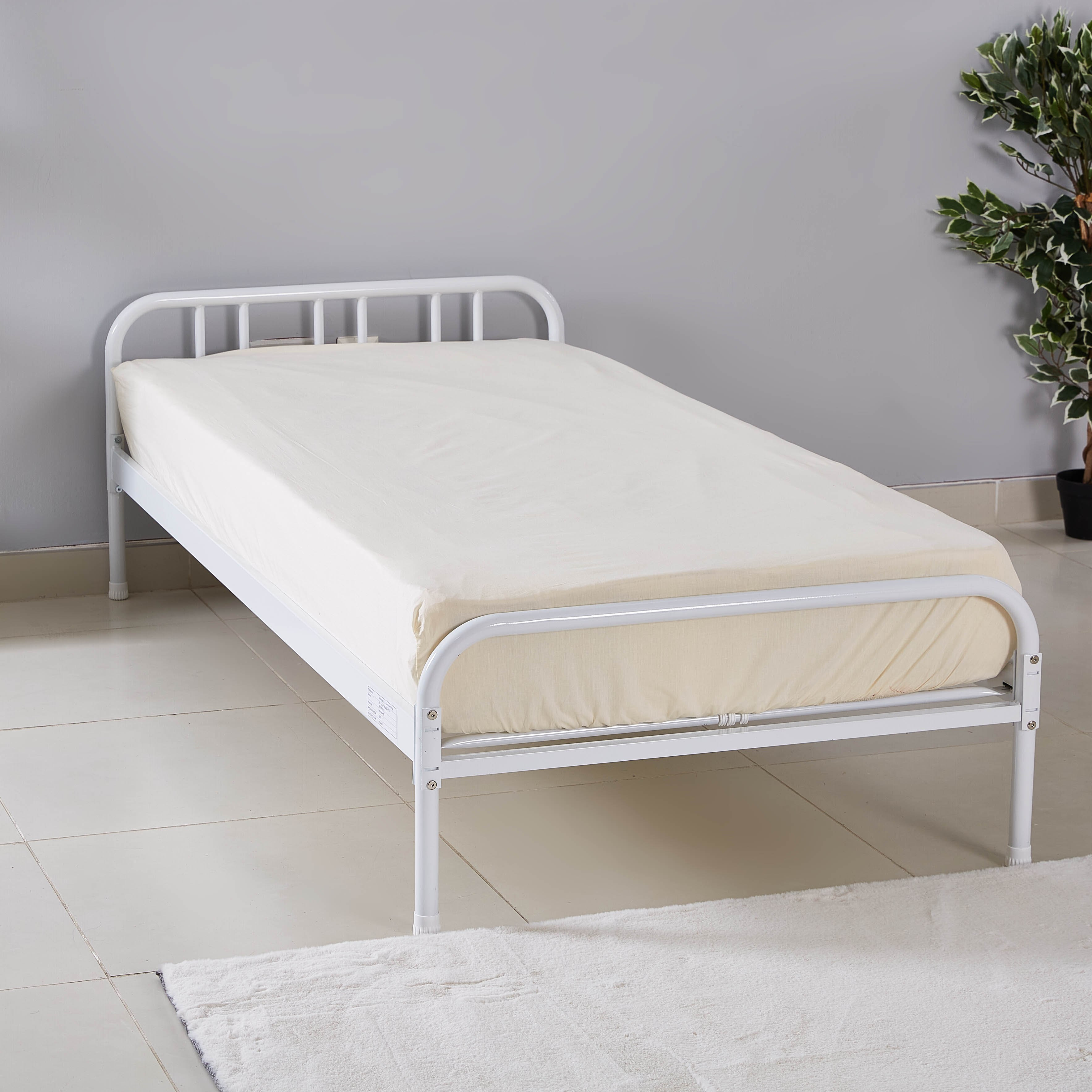Movo Cooper Metal Single Bed - 90x200 cm-hbxfurniture-bedsandbedsets-beds-single-image-2