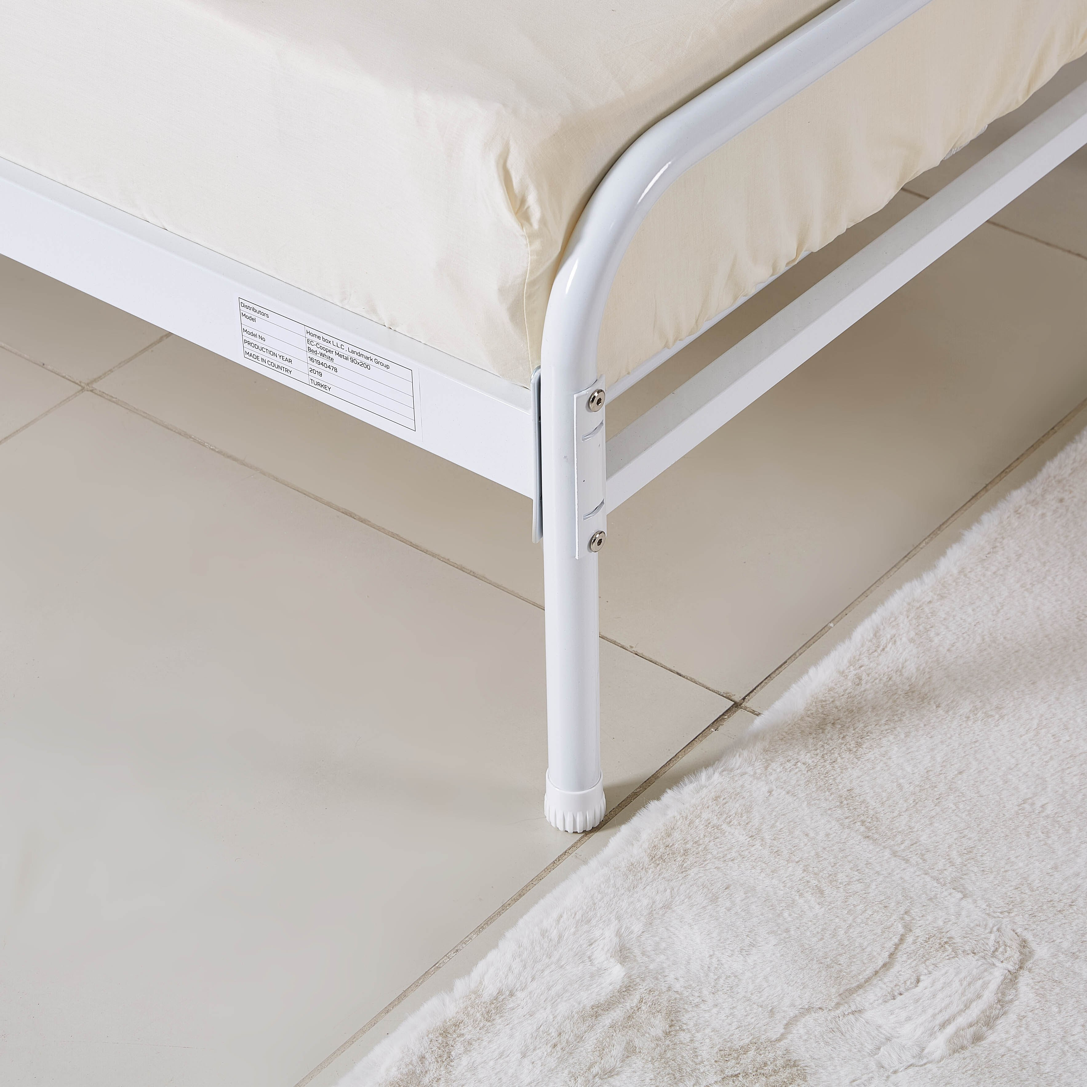 Movo Cooper Metal Single Bed - 90x200 cm-hbxfurniture-bedsandbedsets-beds-single-image-3