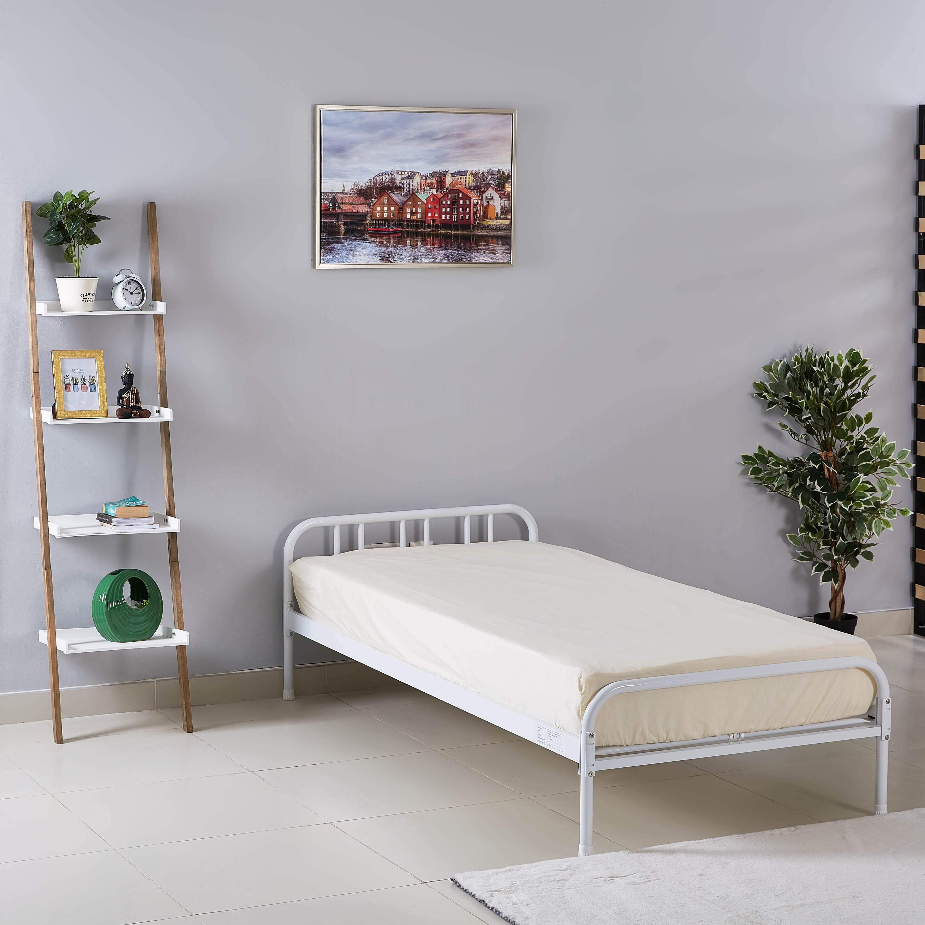 Movo Cooper Metal Single Bed - 90x200 cm-hbxfurniture-bedsandbedsets-beds-single-image-5
