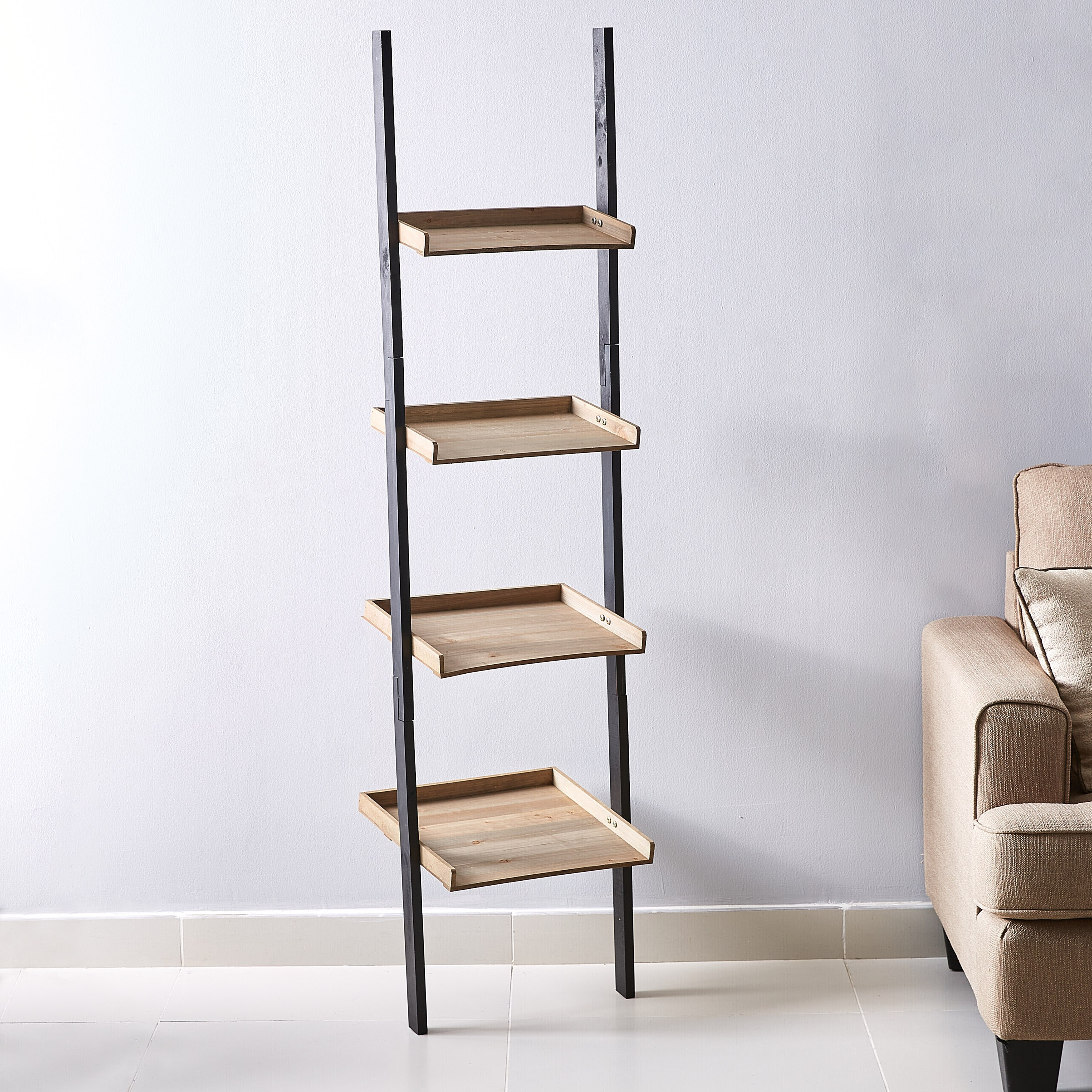 سلم خزانة كتب من رينيه - 42x37x168 سم-hbxfurniture-office-bookcases-image-5