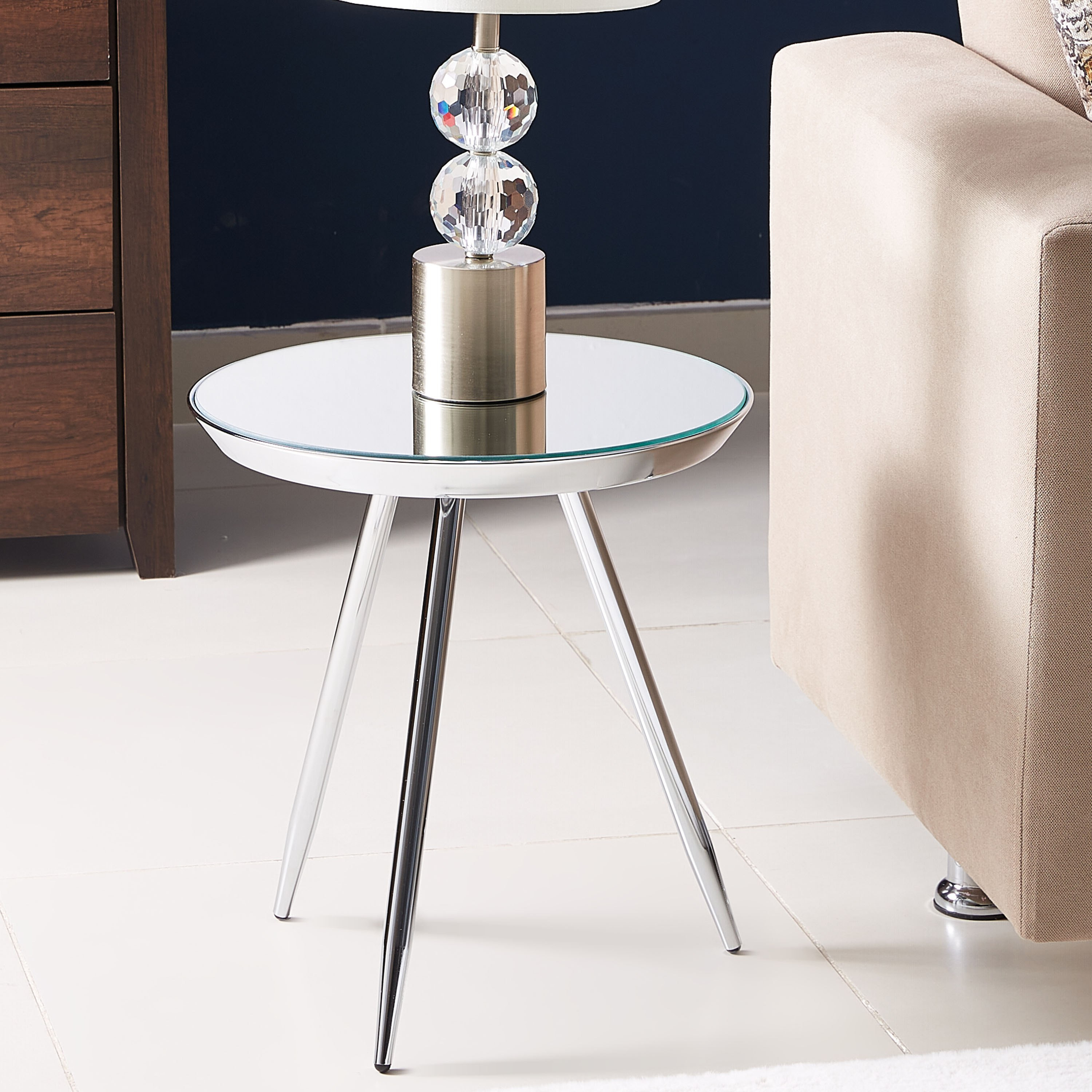 طاولة جانبية مستديرة بتشطيب مرآة من نيوتن-hbxfurniture-livingroom-endtables-image-1