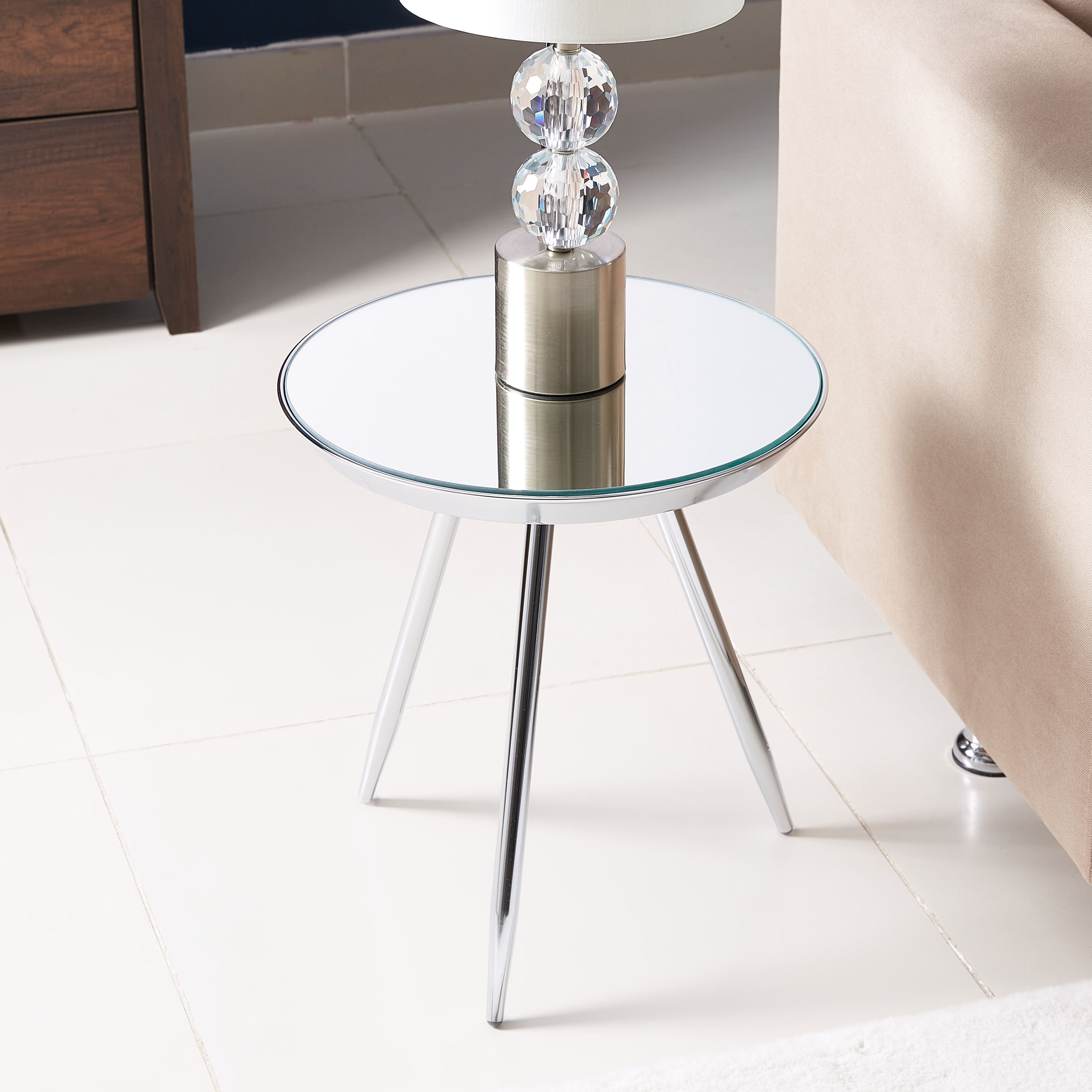 طاولة جانبية مستديرة بتشطيب مرآة من نيوتن-hbxfurniture-livingroom-endtables-image-2