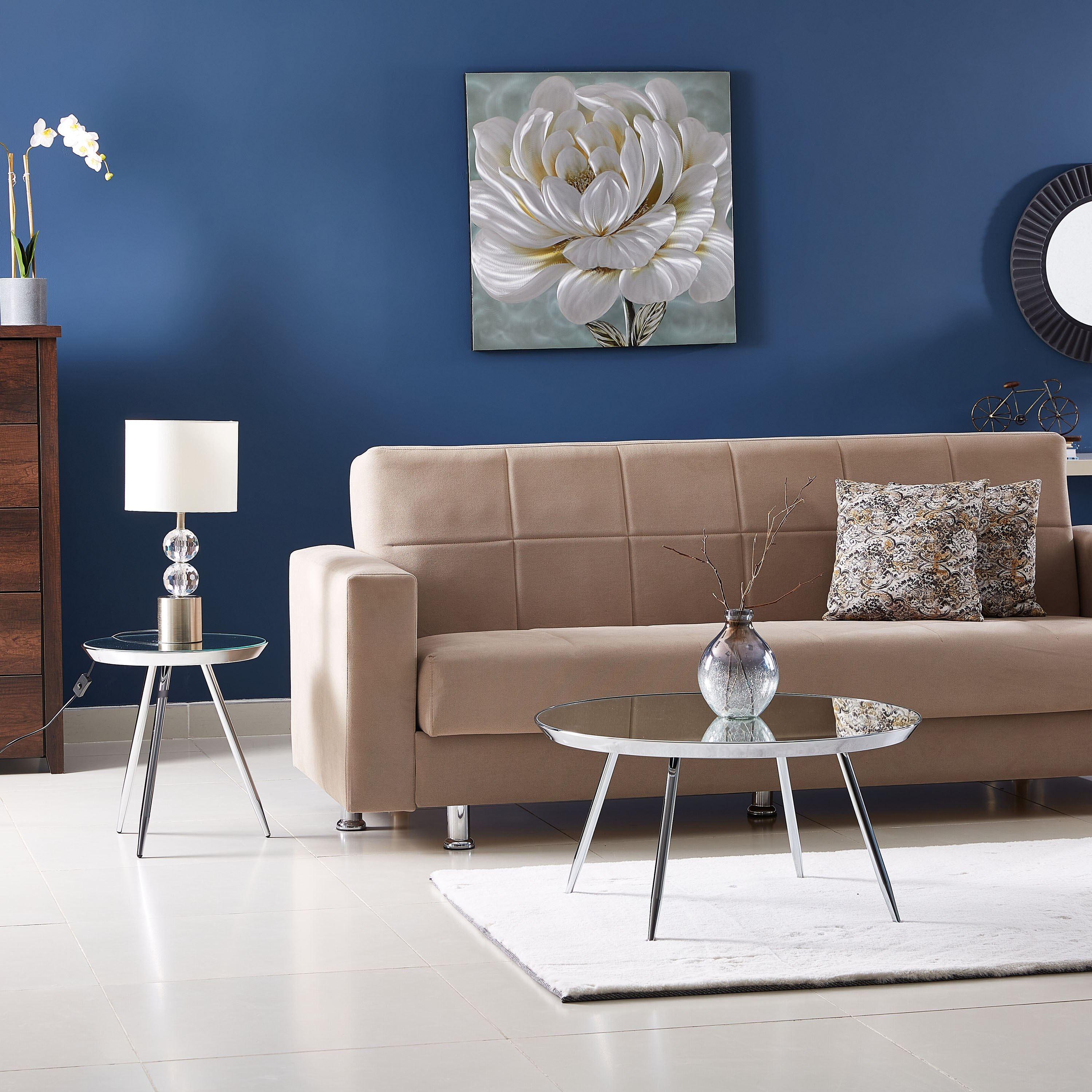 طاولة جانبية مستديرة بتشطيب مرآة من نيوتن-hbxfurniture-livingroom-endtables-image-4