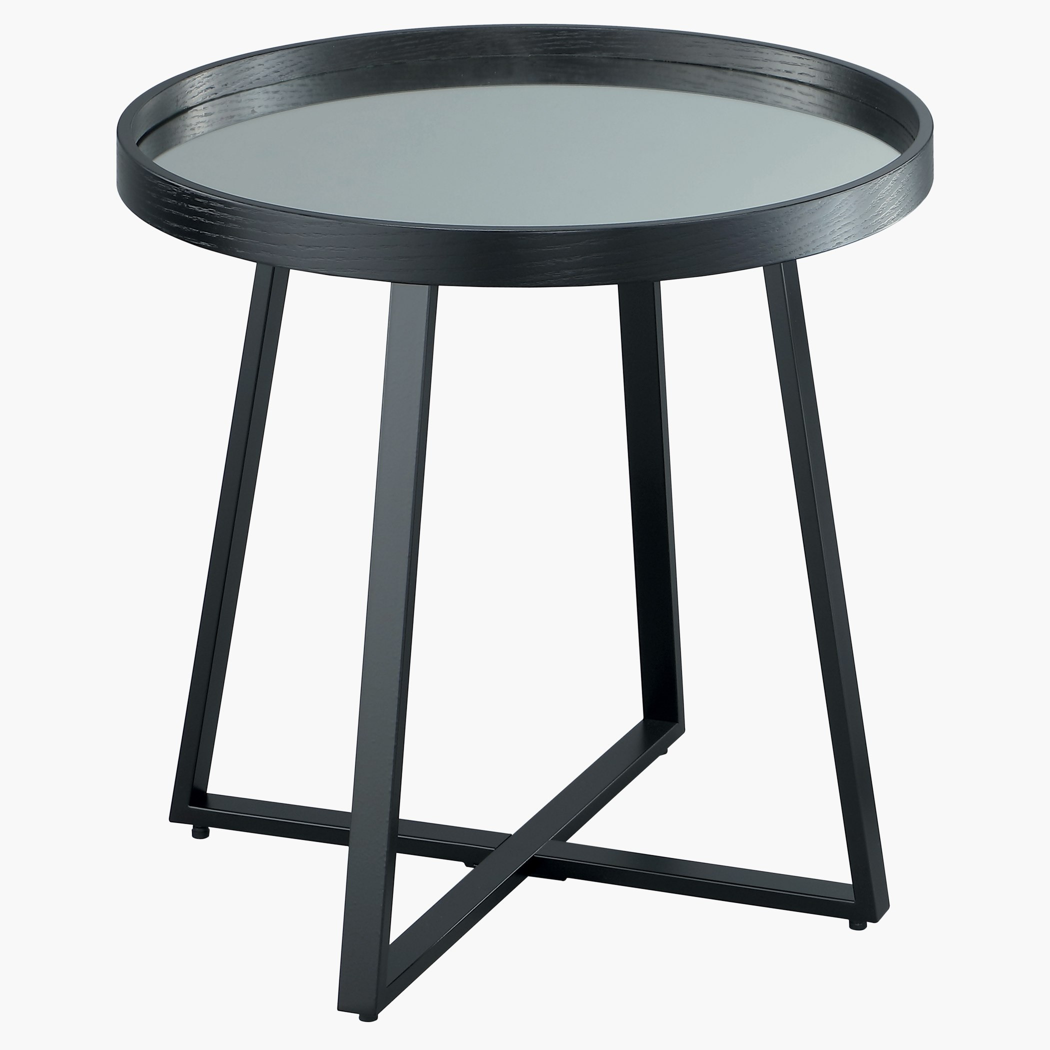 Debrah Round End Table with Mirror Finish-hbxfurniture-livingroom-endtables-image-1