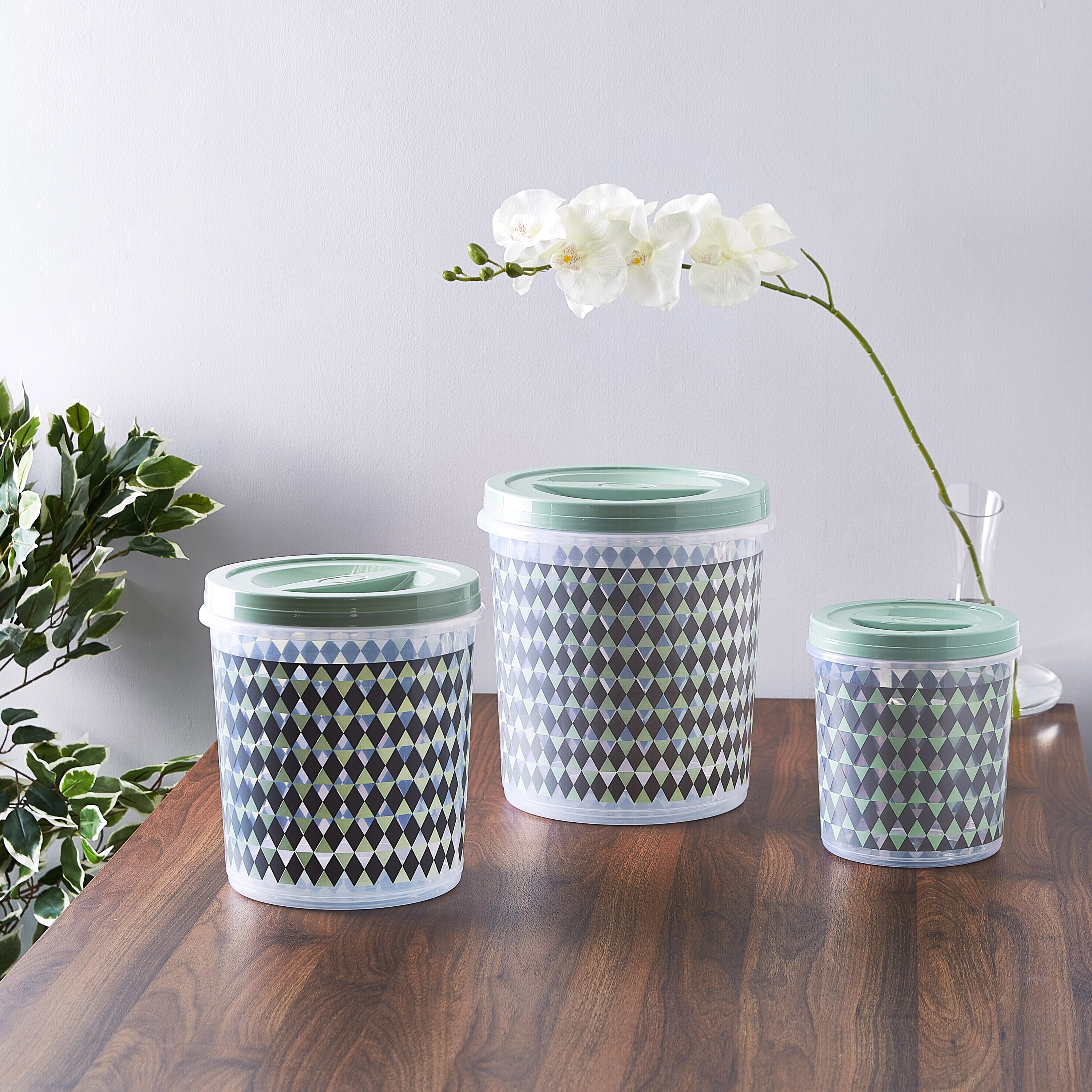 حاوية أسطوانية بطبعات هندسية من سبكترا - طقم من 3 قطع-hbxhomeware-hbxkitchen-image-3