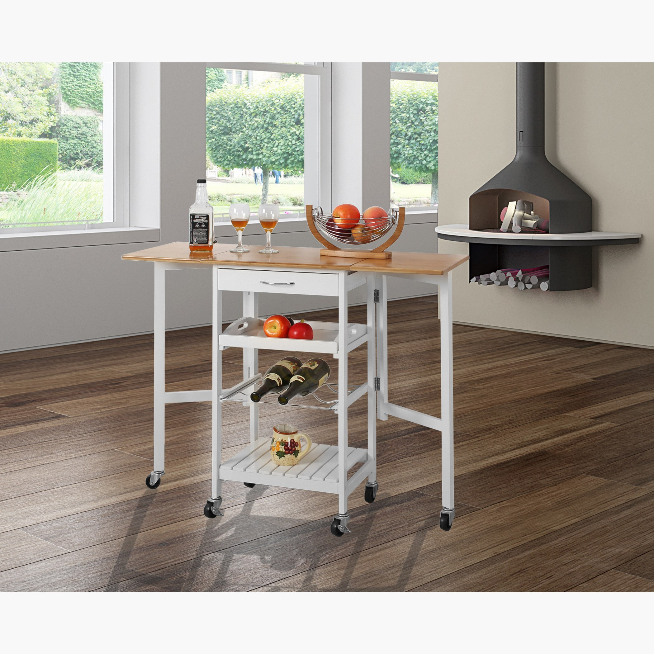 طاولة مطبخ قابلة للطي بعجلات من ليو-hbxlivingroom-tablesandstands-servingtrolleys-image-1