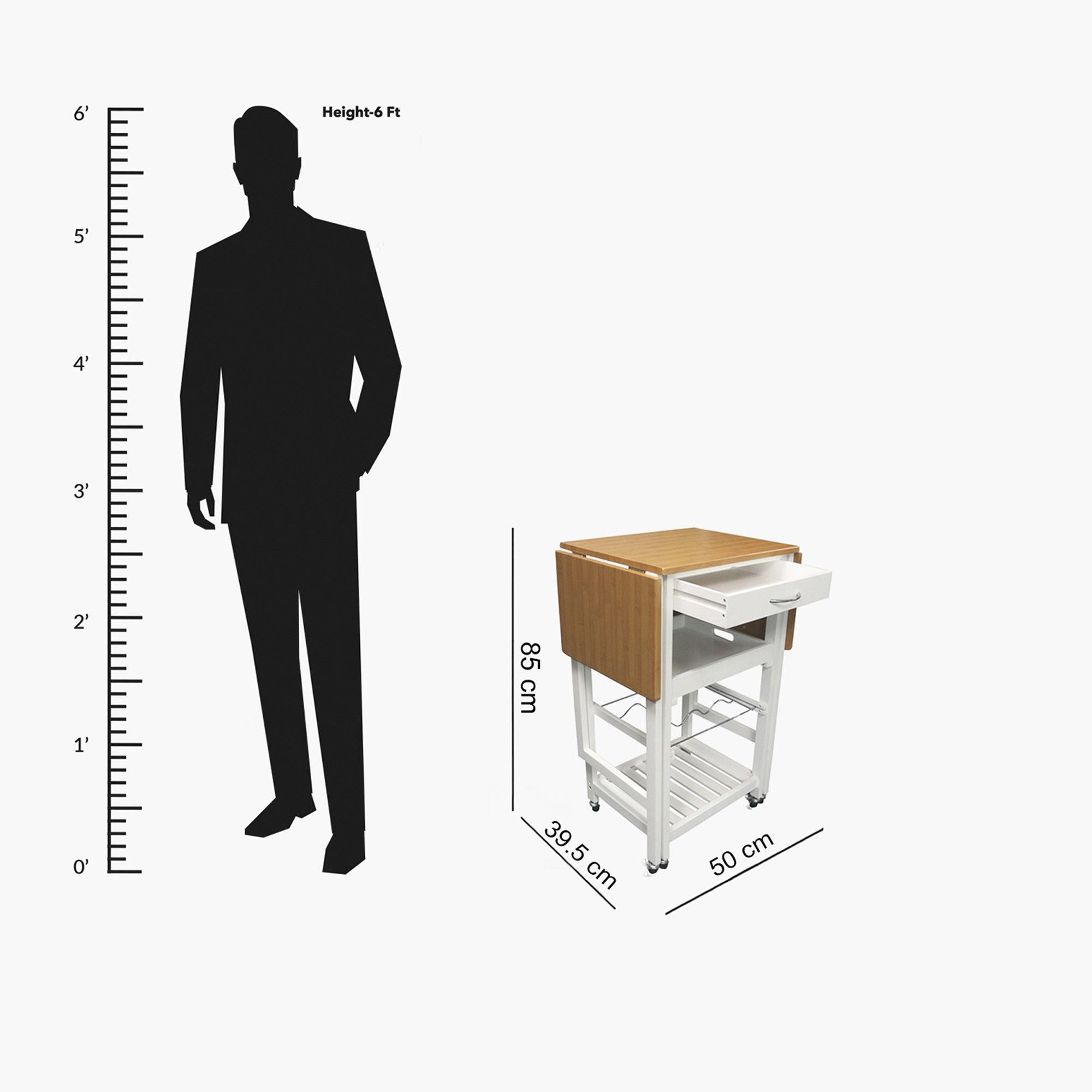 طاولة مطبخ قابلة للطي بعجلات من ليو-hbxlivingroom-tablesandstands-servingtrolleys-image-5