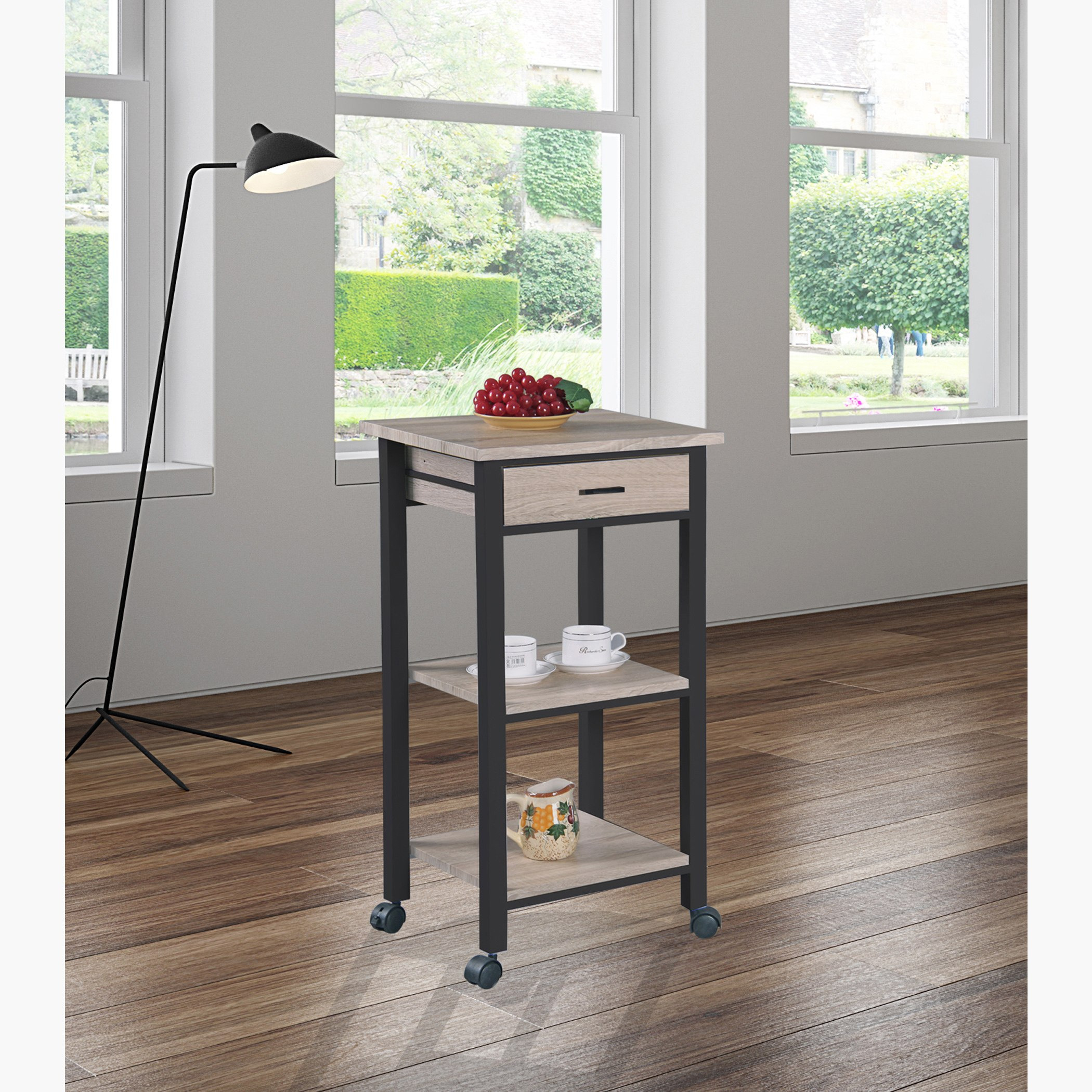 Blair 2-Tier Medium Kitchen Trolley-hbxlivingroom-tablesandstands-servingtrolleys-image-1