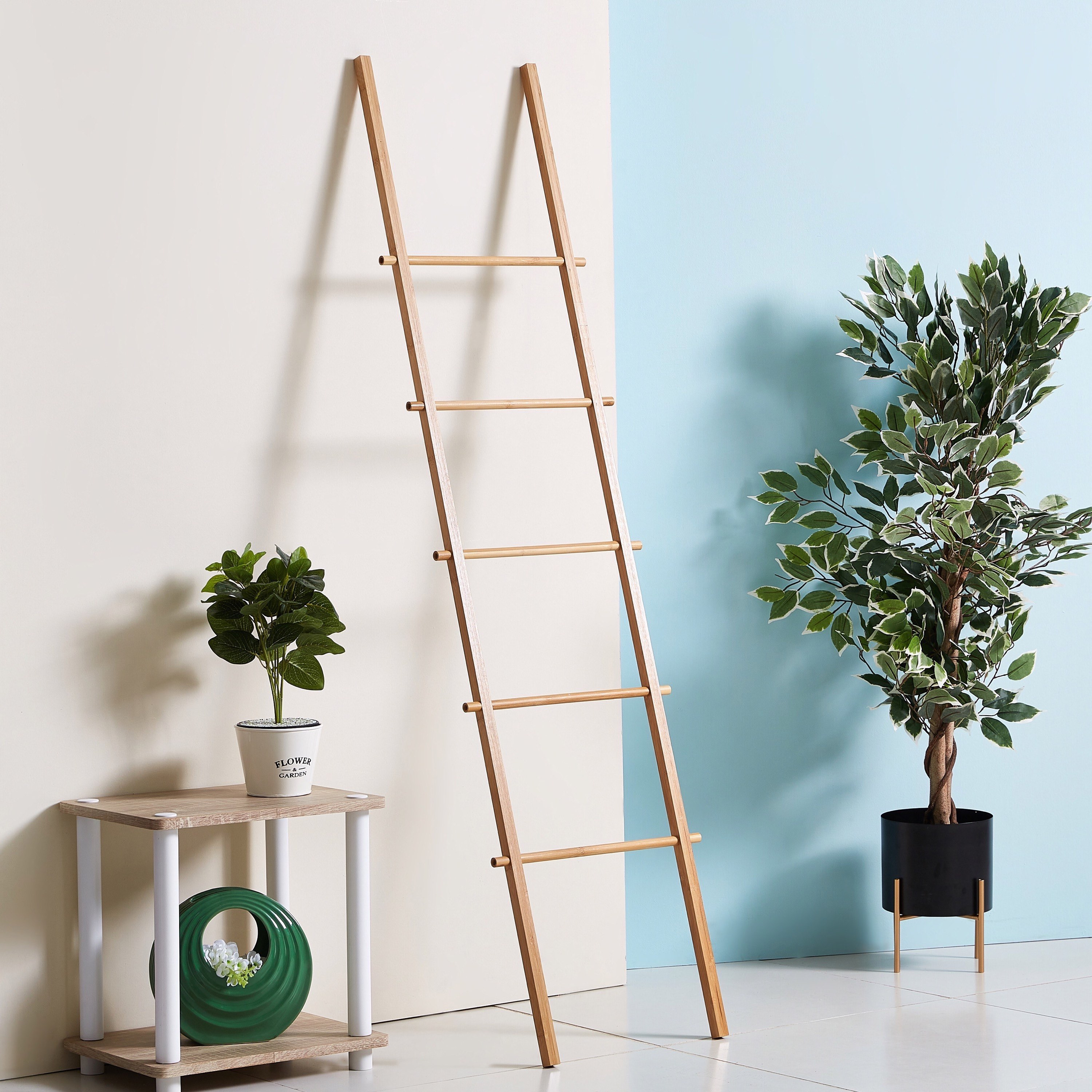 Bamboo 5-Tier Towel Holder-hbxbathroom-bathroomstorage-towelholdersandstands-image-1