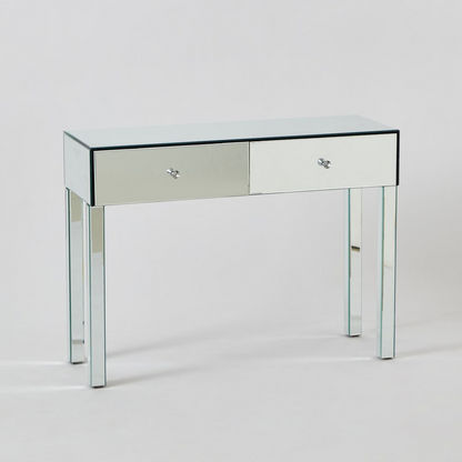 Taylor 2-Drawer Glass Console Table