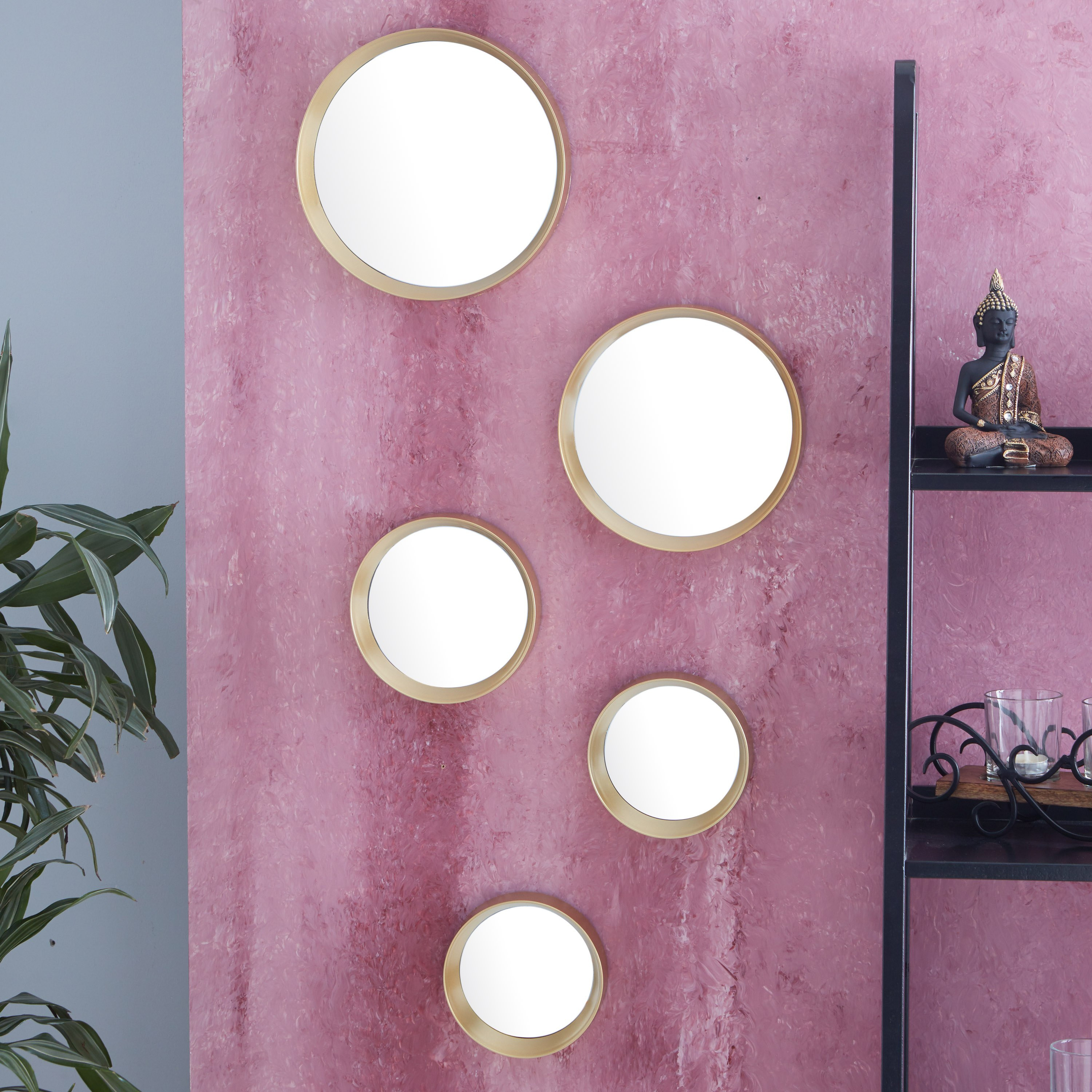 مرايا مزخرفة من ريا - طقم من 5 قطع-hbxhomeware-hbxdecorandfurnishings-image-2